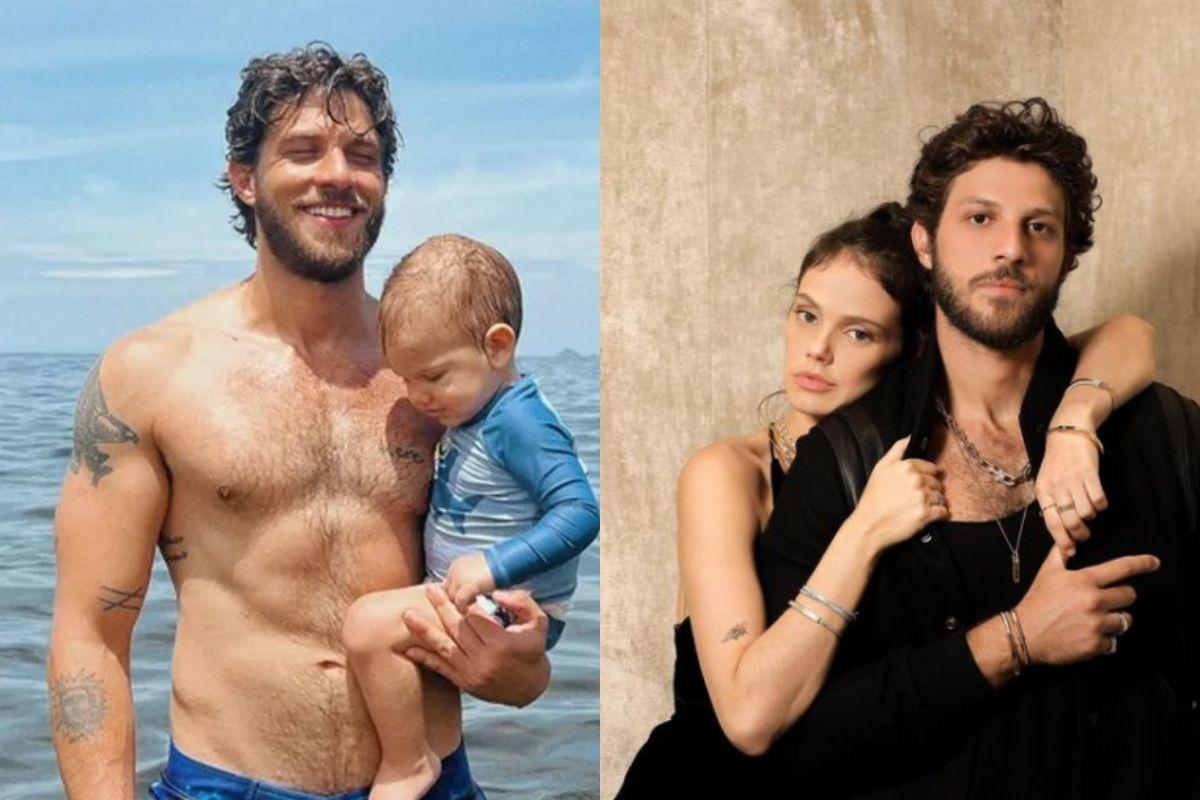 Chay Suede mostra dia de praia com os filhos