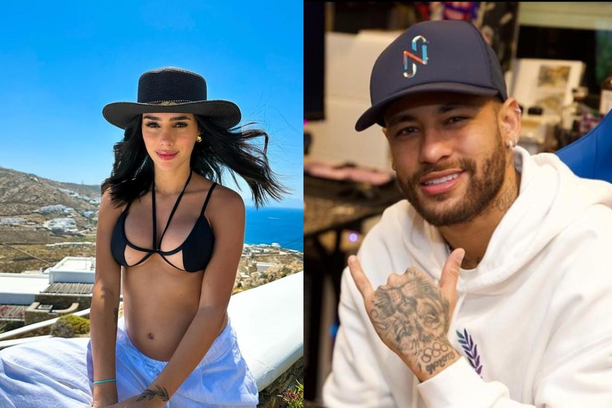 Bruna Biancardi posou na Grécia e ganhou comentário carinhoso de Neymar