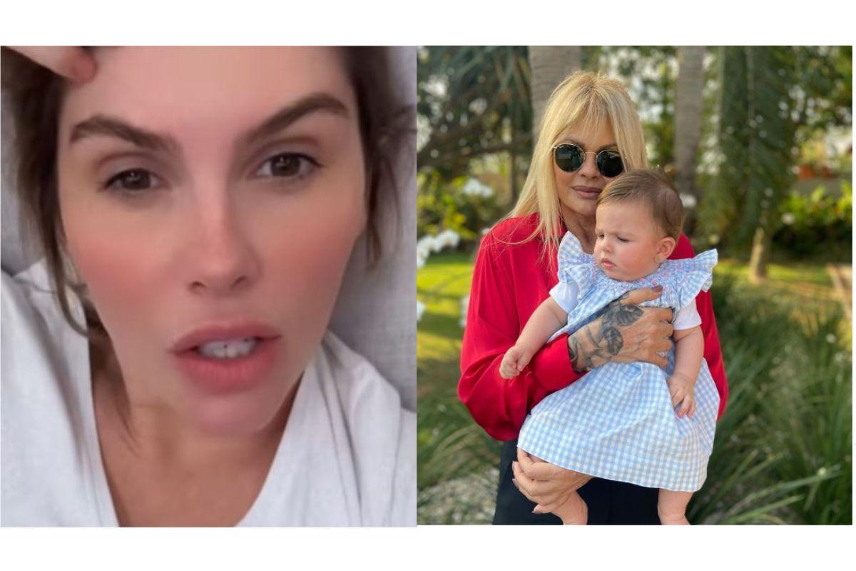 Em seu stories do Instagram, Bárbara responde seguidor que comenta sobre relação com a mãe