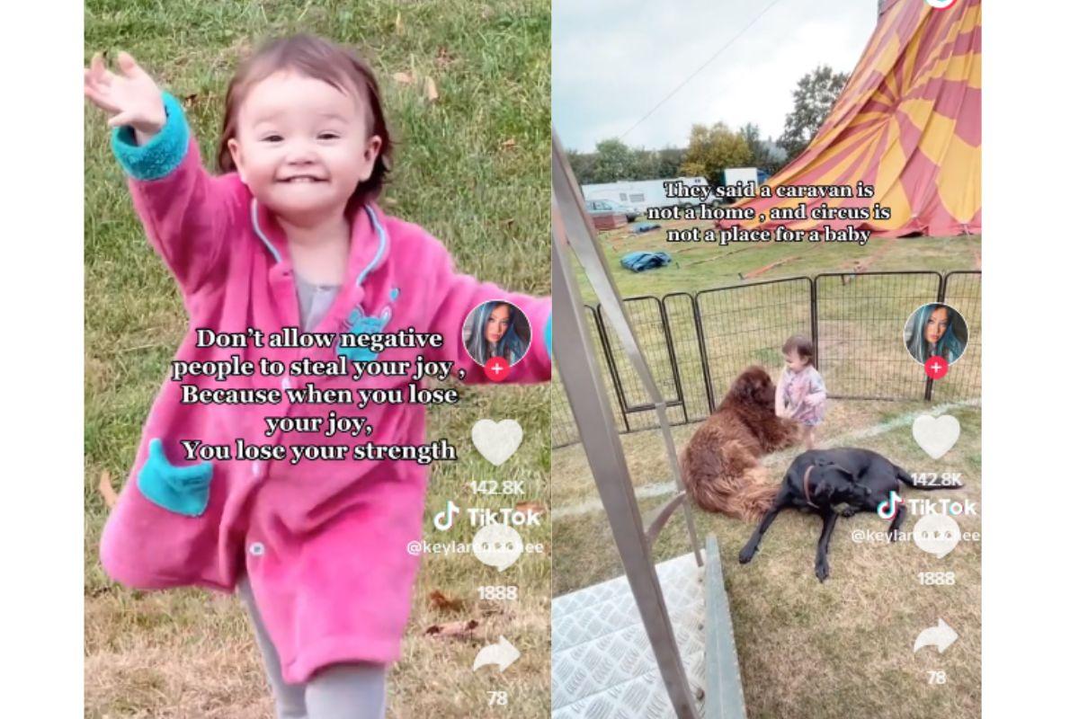 Mãe compartilhou momentos com a filha no circo em sua rede social