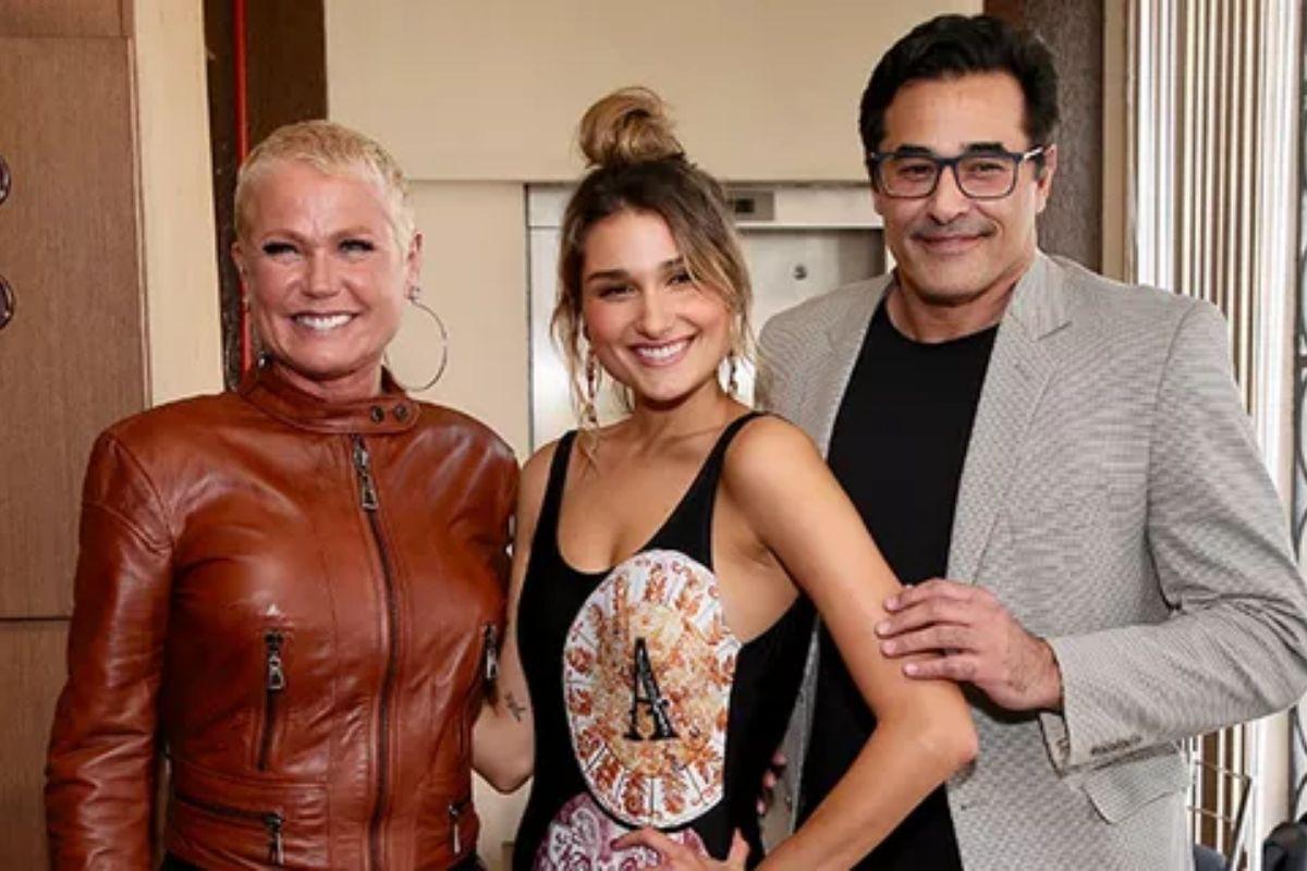 Luciano Szafir e a filha Sasha Meneghel, fruto do ex relacionamento com Xuxa Meneghel