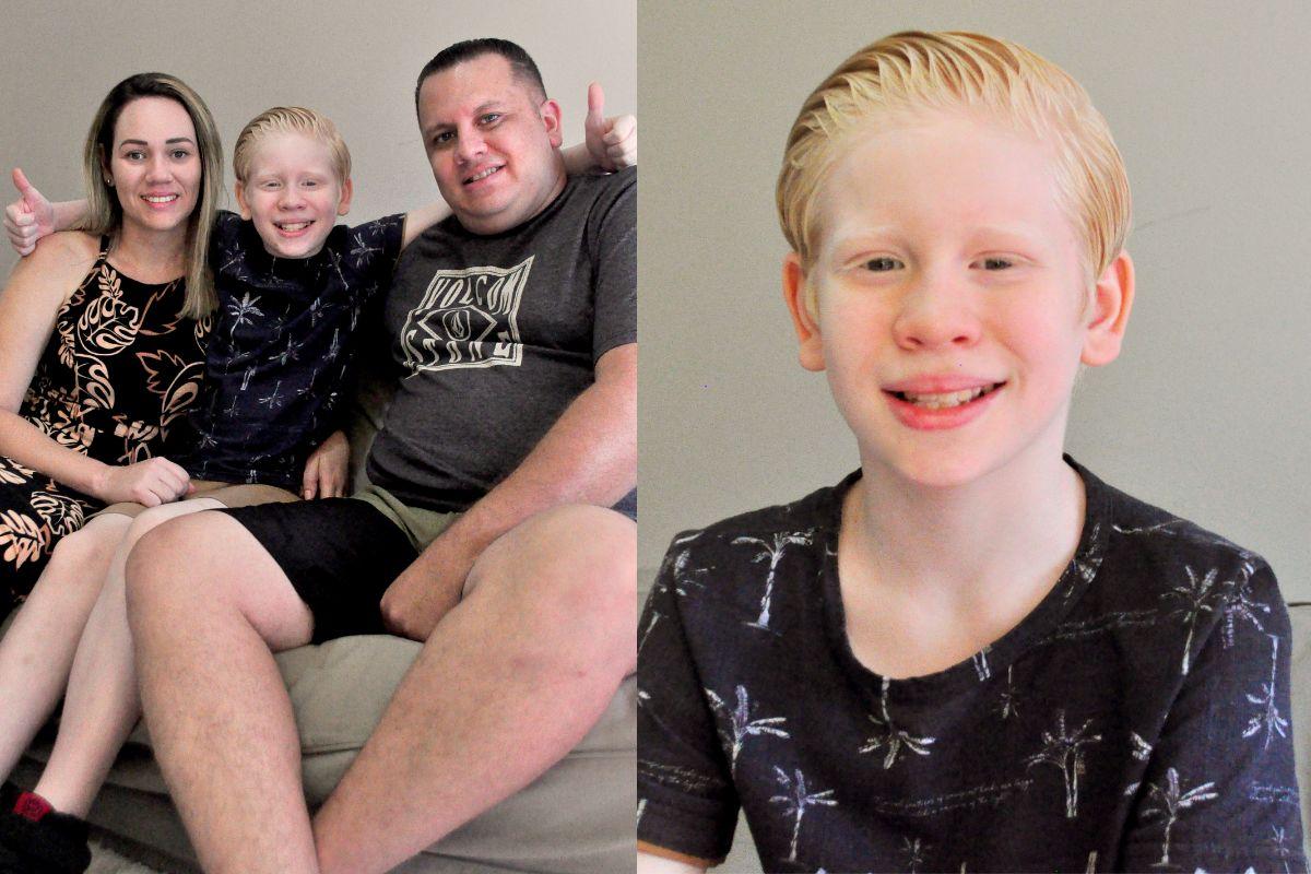 Felipe Melquiades tem dois irmãos: Maria Eduarda, de 15 anos, e Rafael, de 5