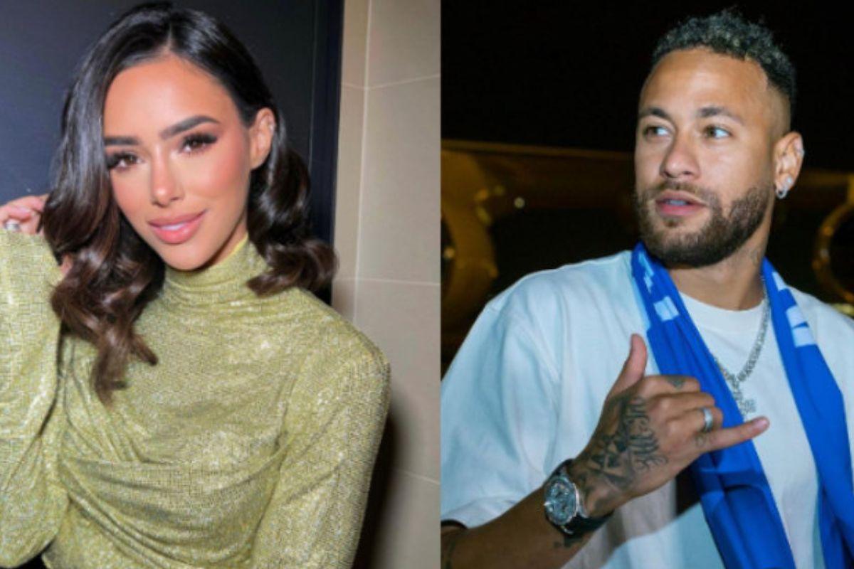 Neymar visita shopping com Bruna Biancardi na Arábia Saudita