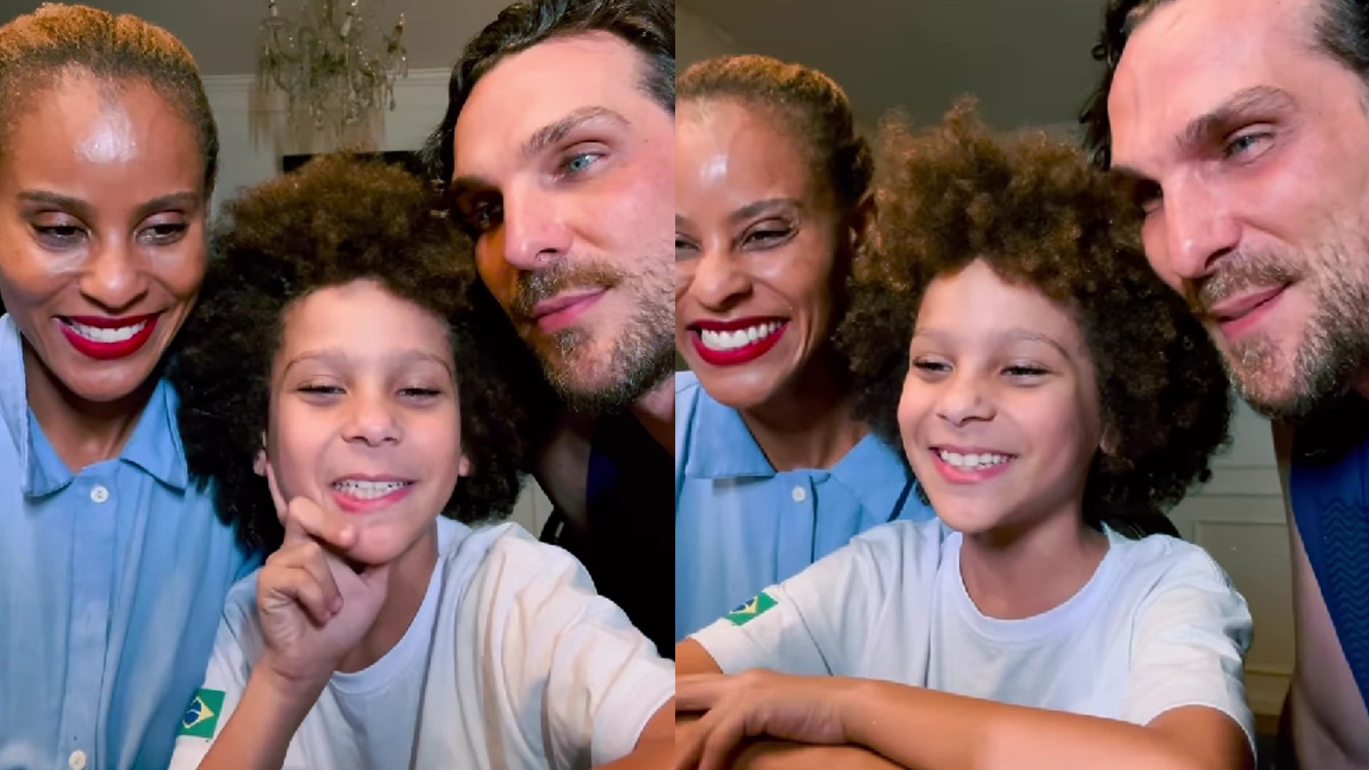 Aline Wirley e família