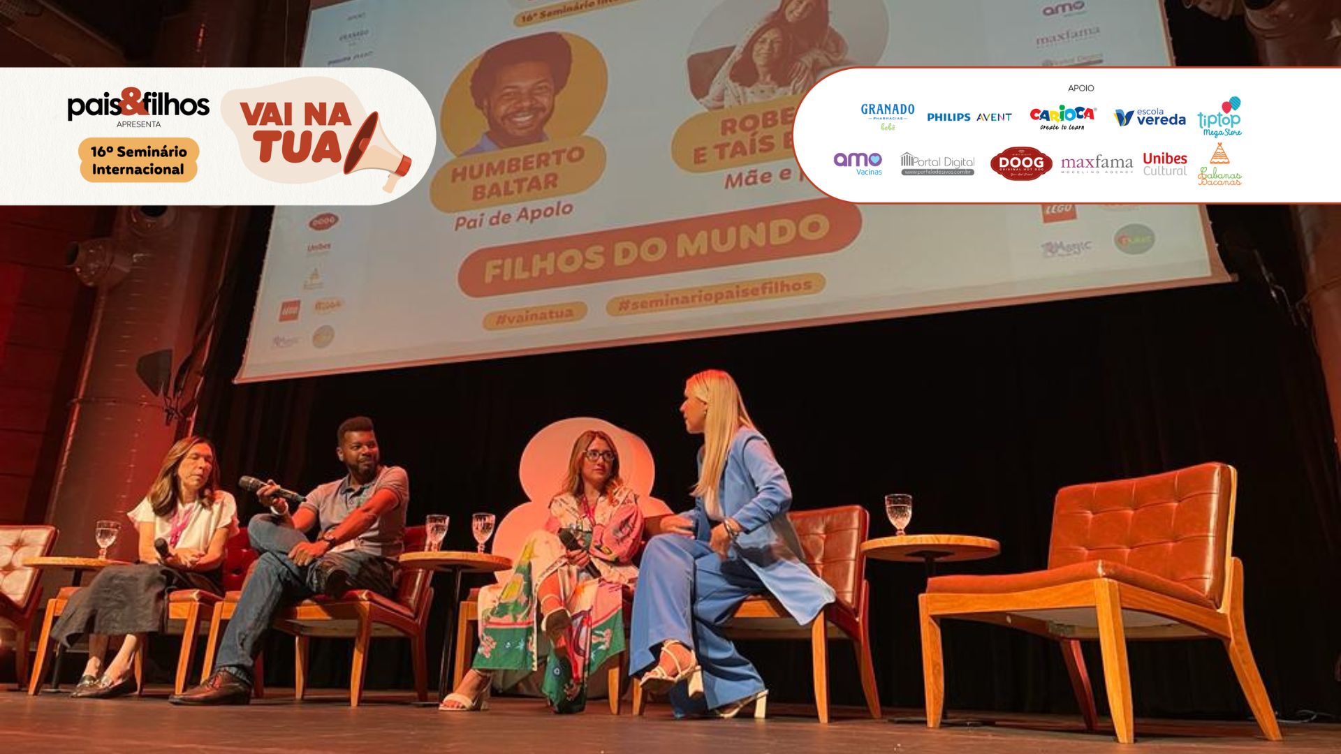 O bate-papo de Humberto Baltar, Taís e Roberta Bento tem como tema "Filhos do Mundo"