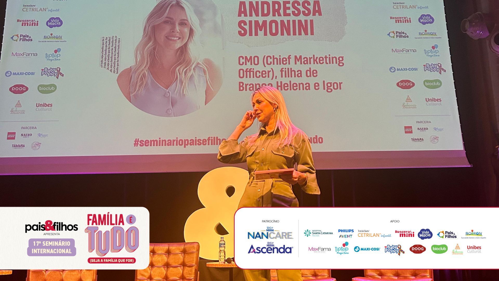 Andressa Simonini comanda a abertura do seminário