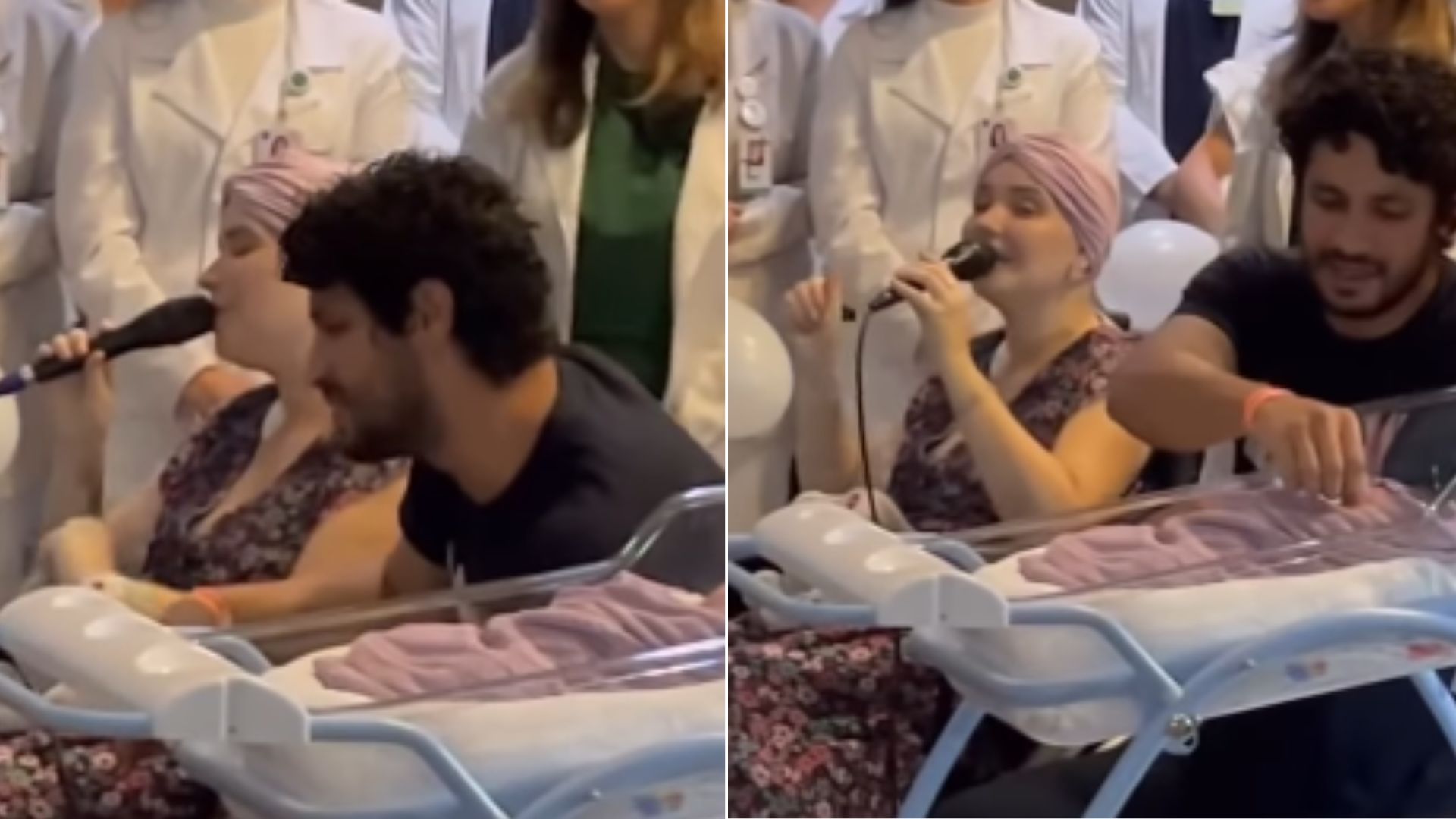 Camila Campos recebe, junto de filha caçula, alta hospitalar após mais de um mês internada