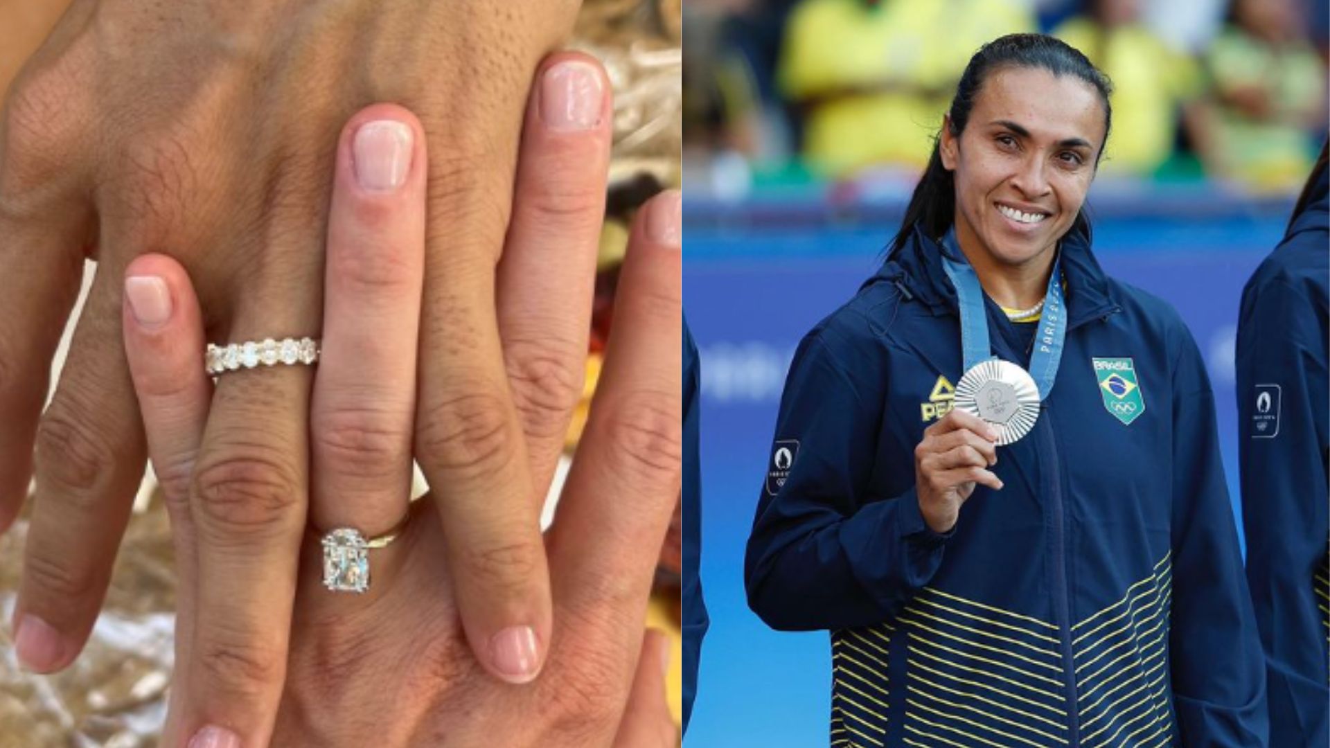 Marta, da Seleção Brasileira, anuncia noivado com colega de time: Veja vídeo