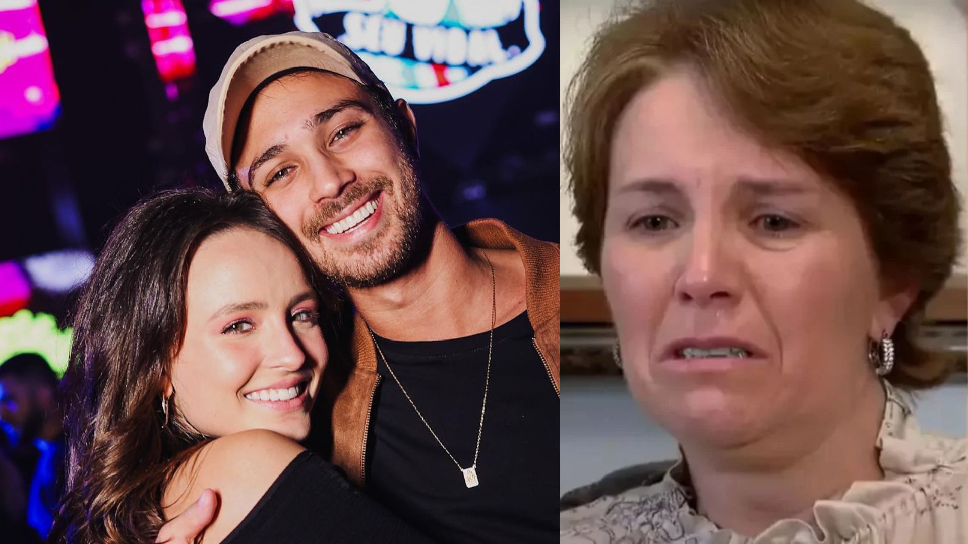 Montagem de foto de Larissa Manoela com o noivo e a mãe