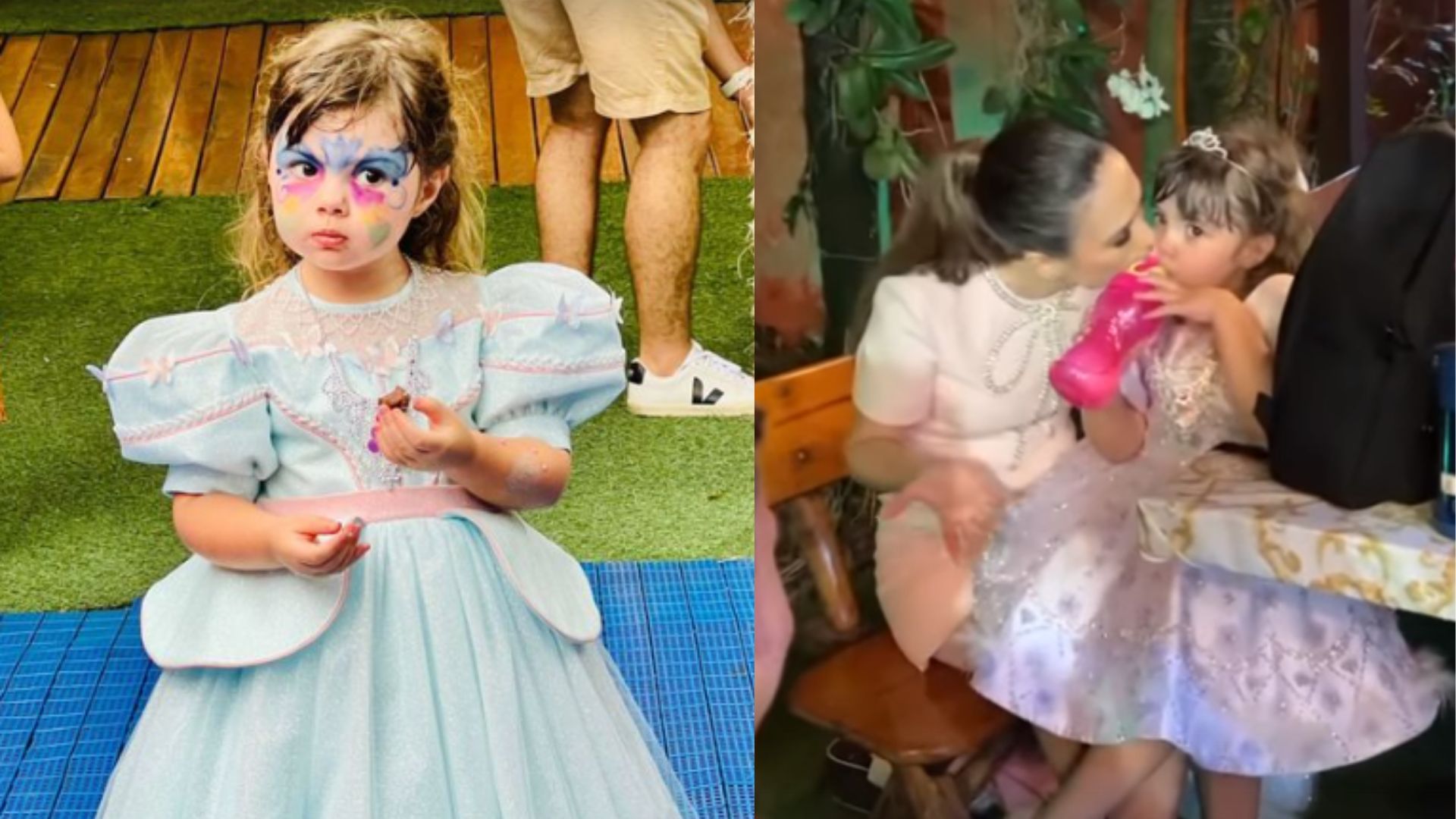 Clara Maria curtindo sua festa de aniversário