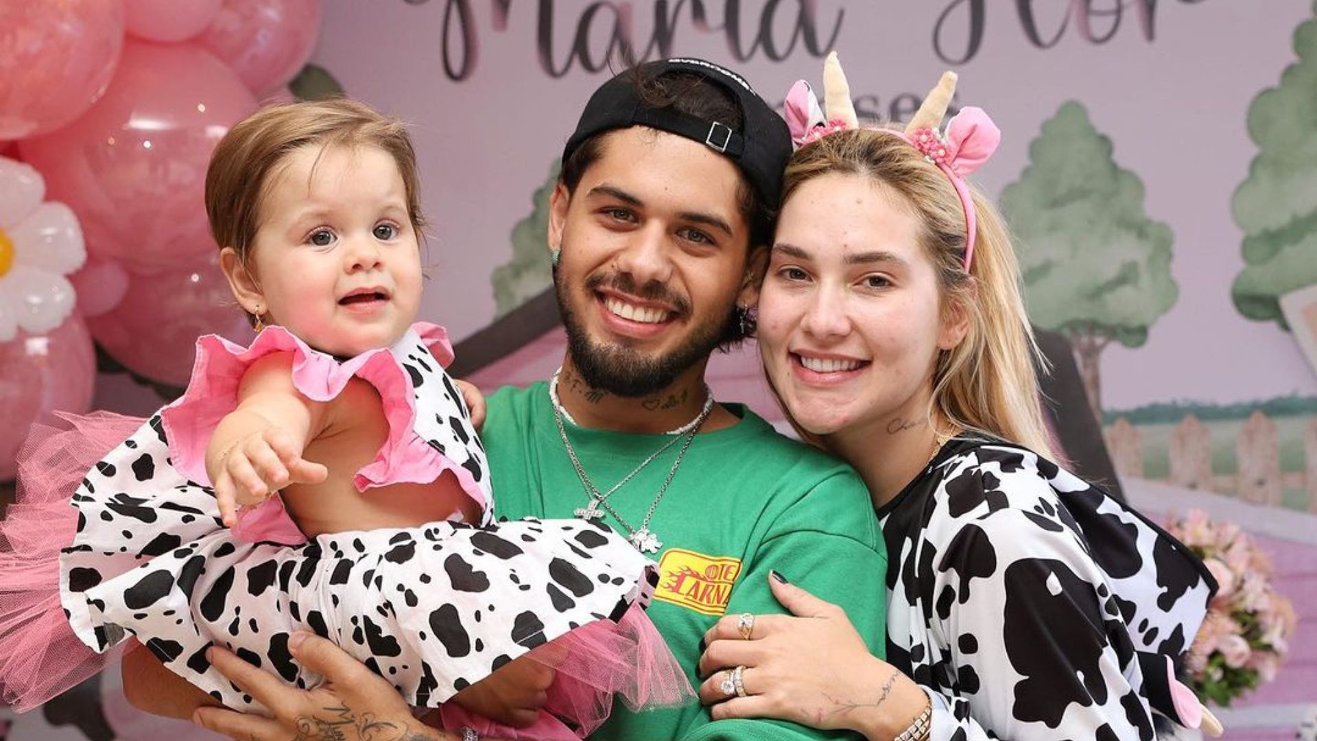 Família de Virginia Fonseca em aniversário da Maria Flor