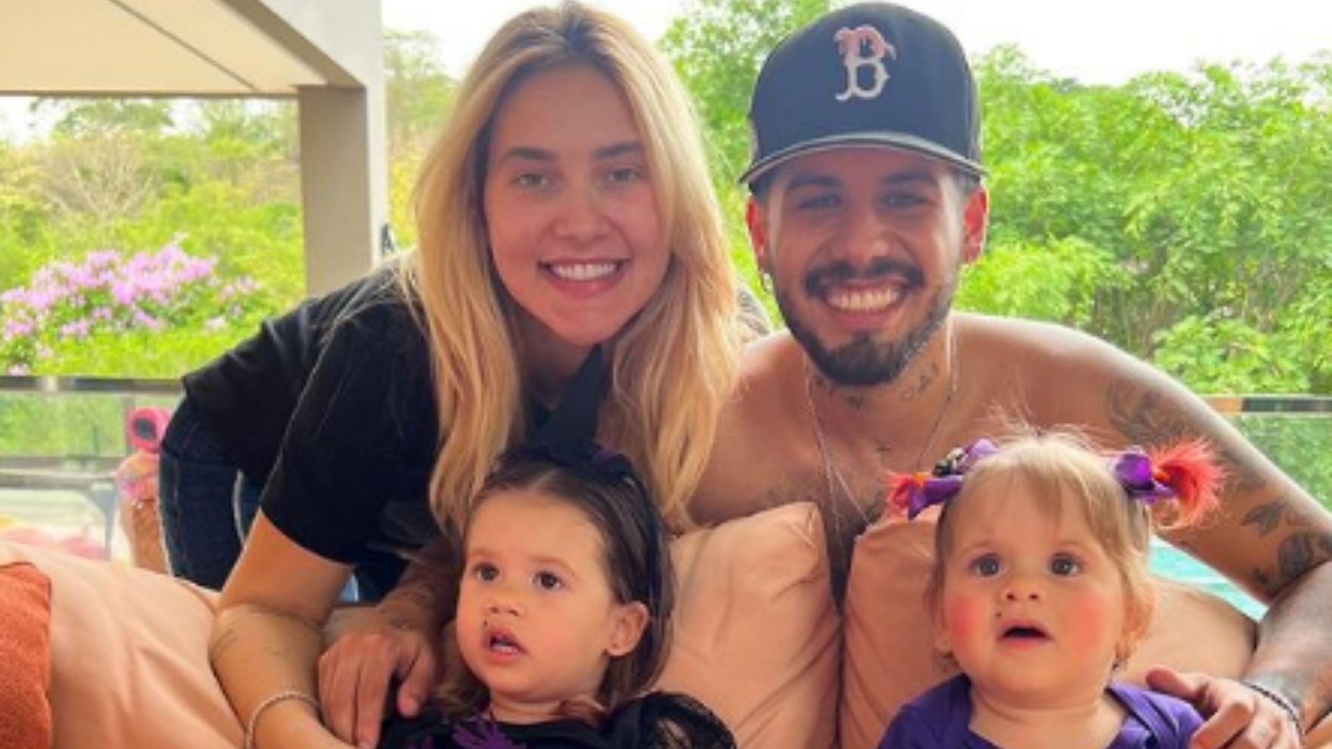 Virginia, Zé Felipe, Maria Alice e Maria Flor