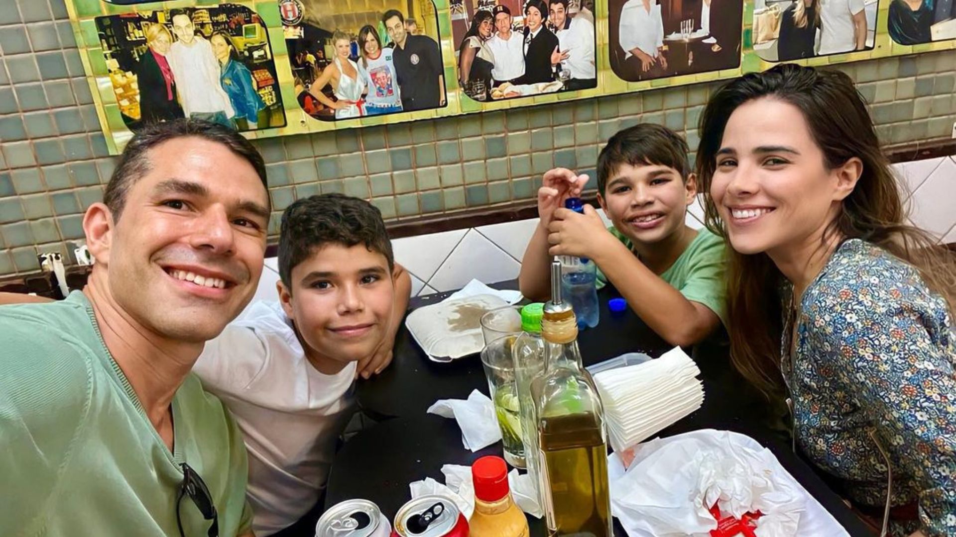 Wanessa e Marcus curtindo a família