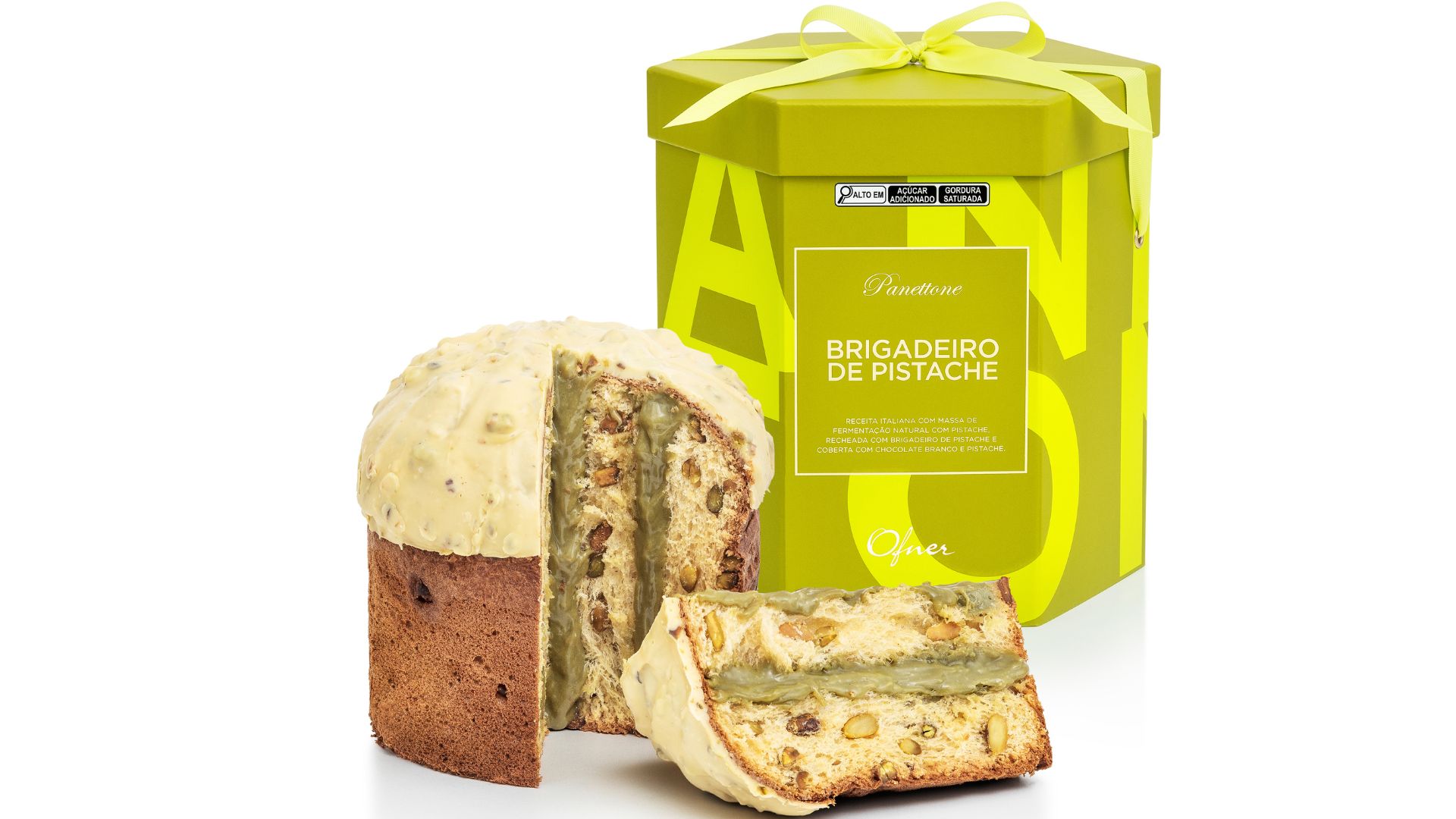 Panettone Brigadeiro de Pistache, da Ofner