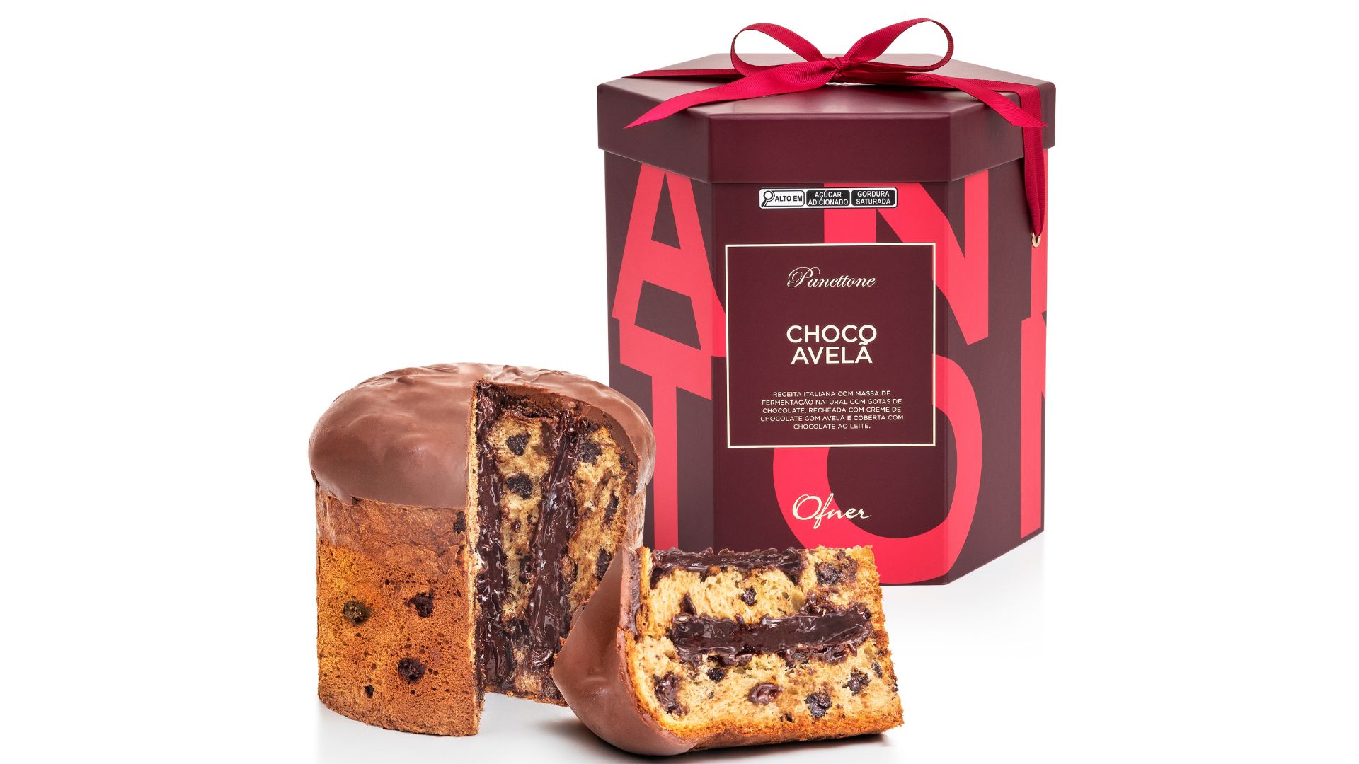 Panettone Choco Avelã, da Ofner