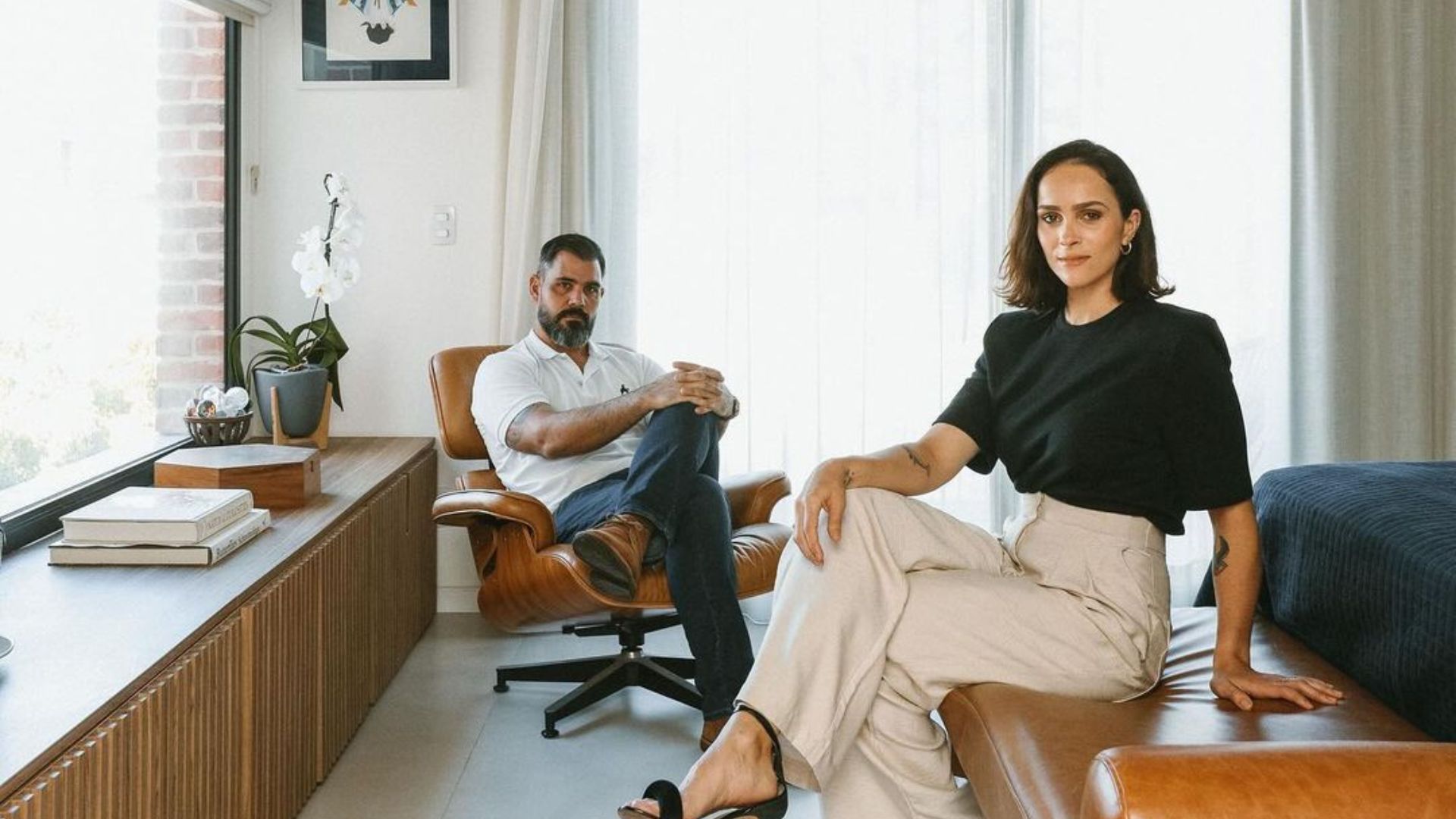 Letícia Cazarré e Juliano Cazarré