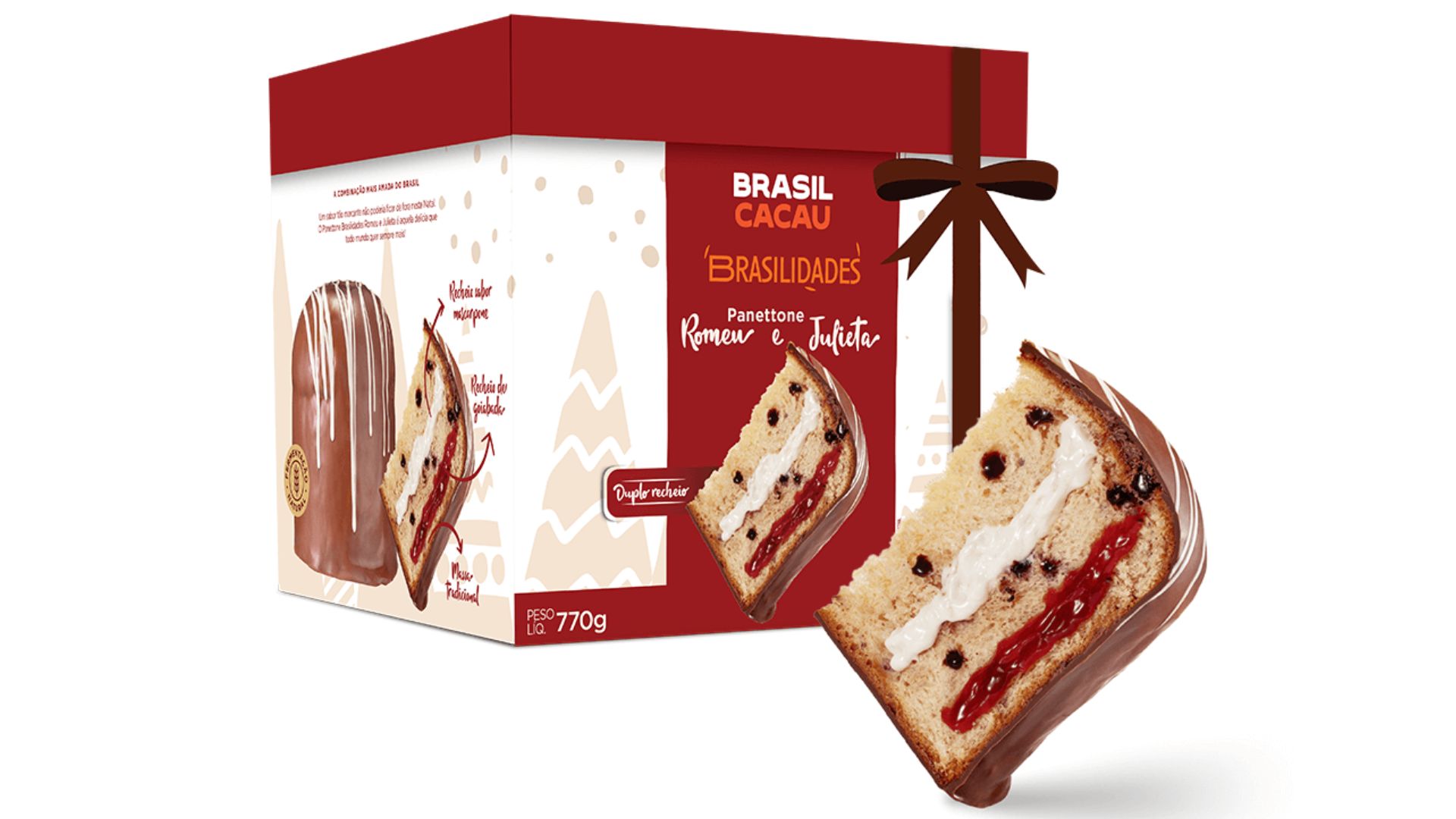 Panettone Romeu e Julieta, da Brasil Cacau