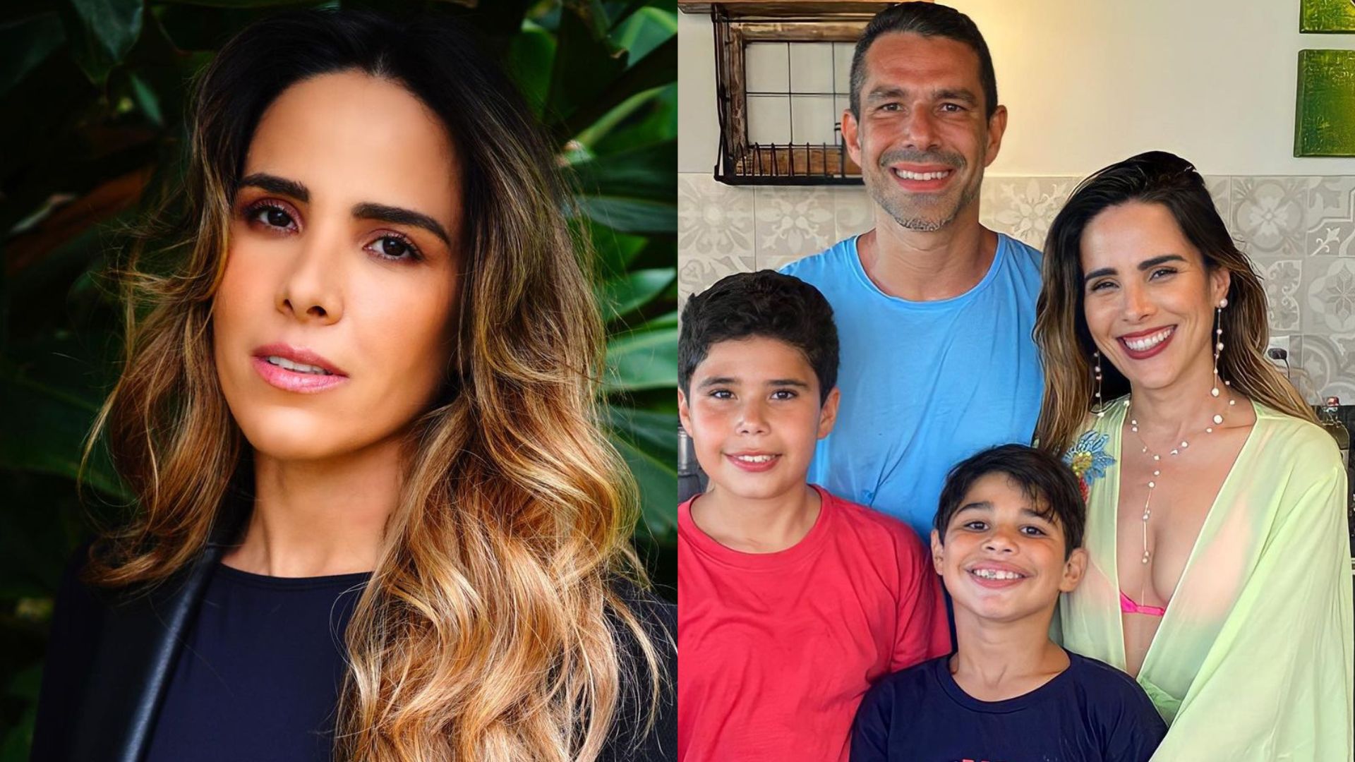 Wanessa Camargo, Marcus Buaiz e os filhos José Marcus e João Francisco