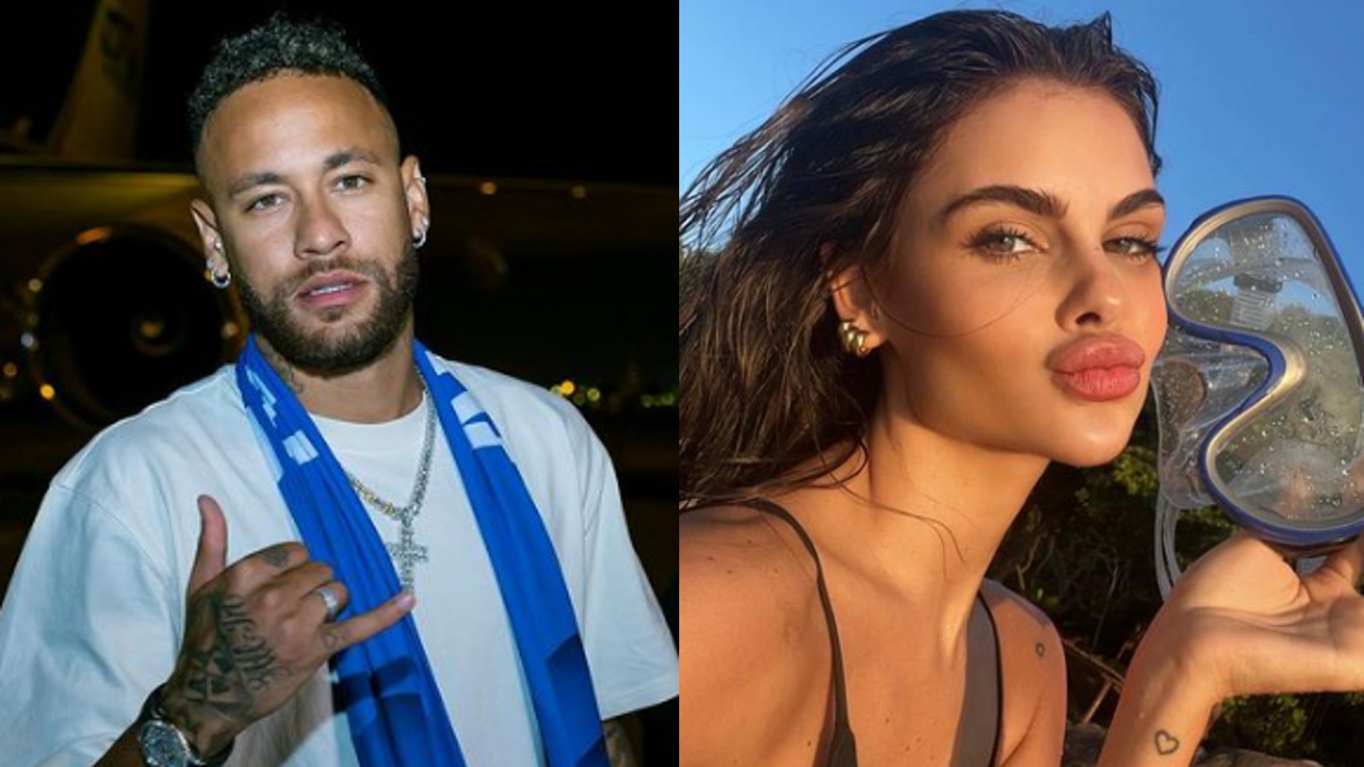 Neymar e suposta mãe do 3º filho