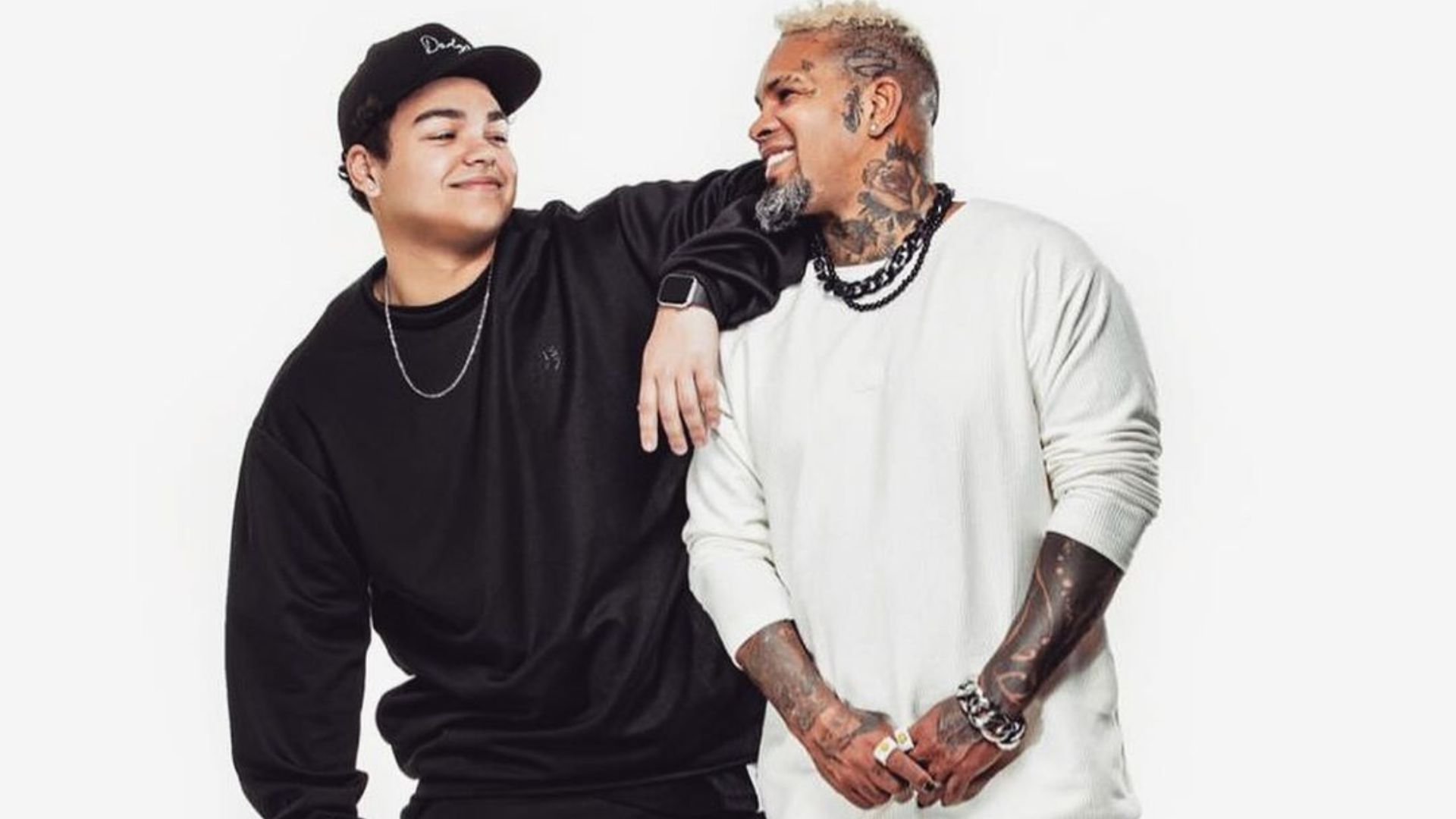 Rodrigo Júnior e o pai, Rodriguinho