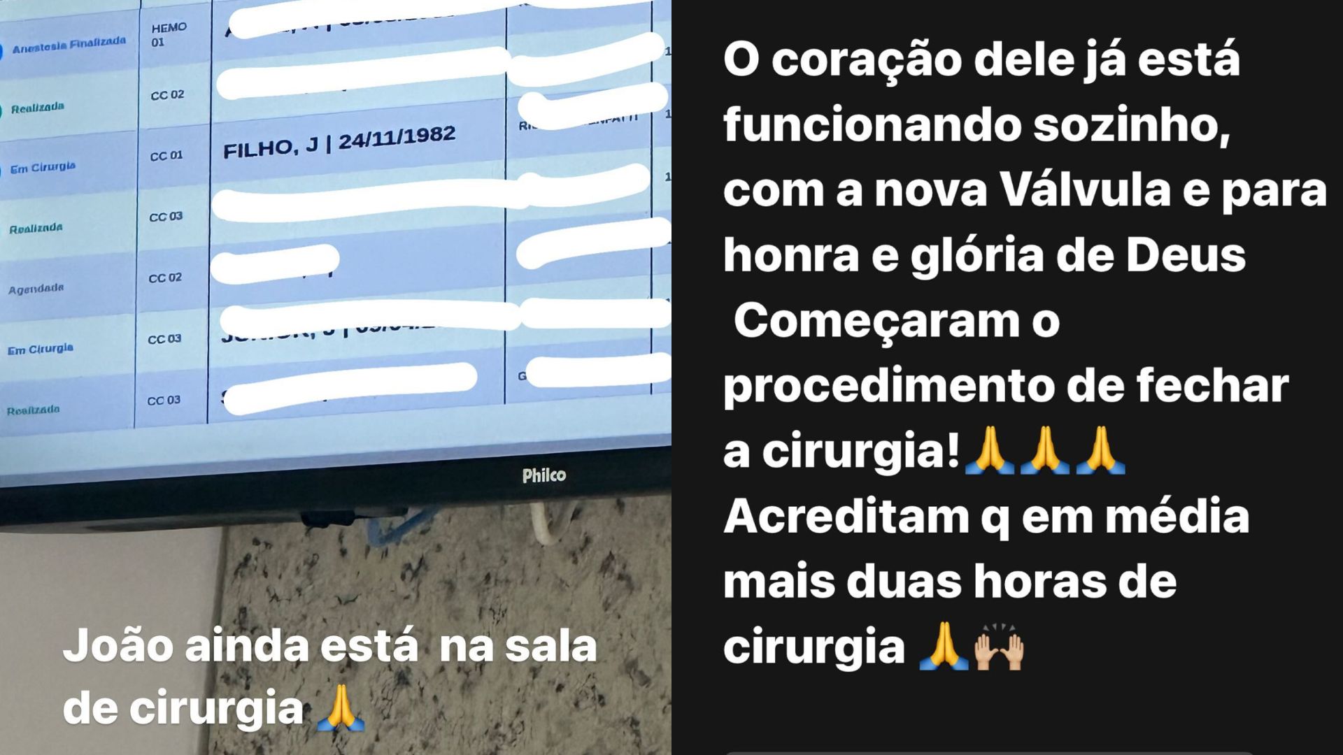 Stories de Francine Caroline, esposa do cantor sertanejo João Carreiro