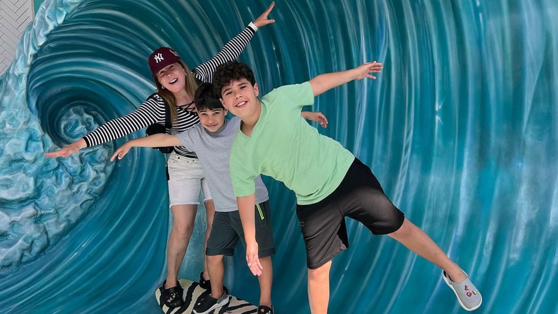 Zilu Godoi, José Marcus e João Francisco, seus netos e filhos de Wanessa Camargo e Marcus Buaiz