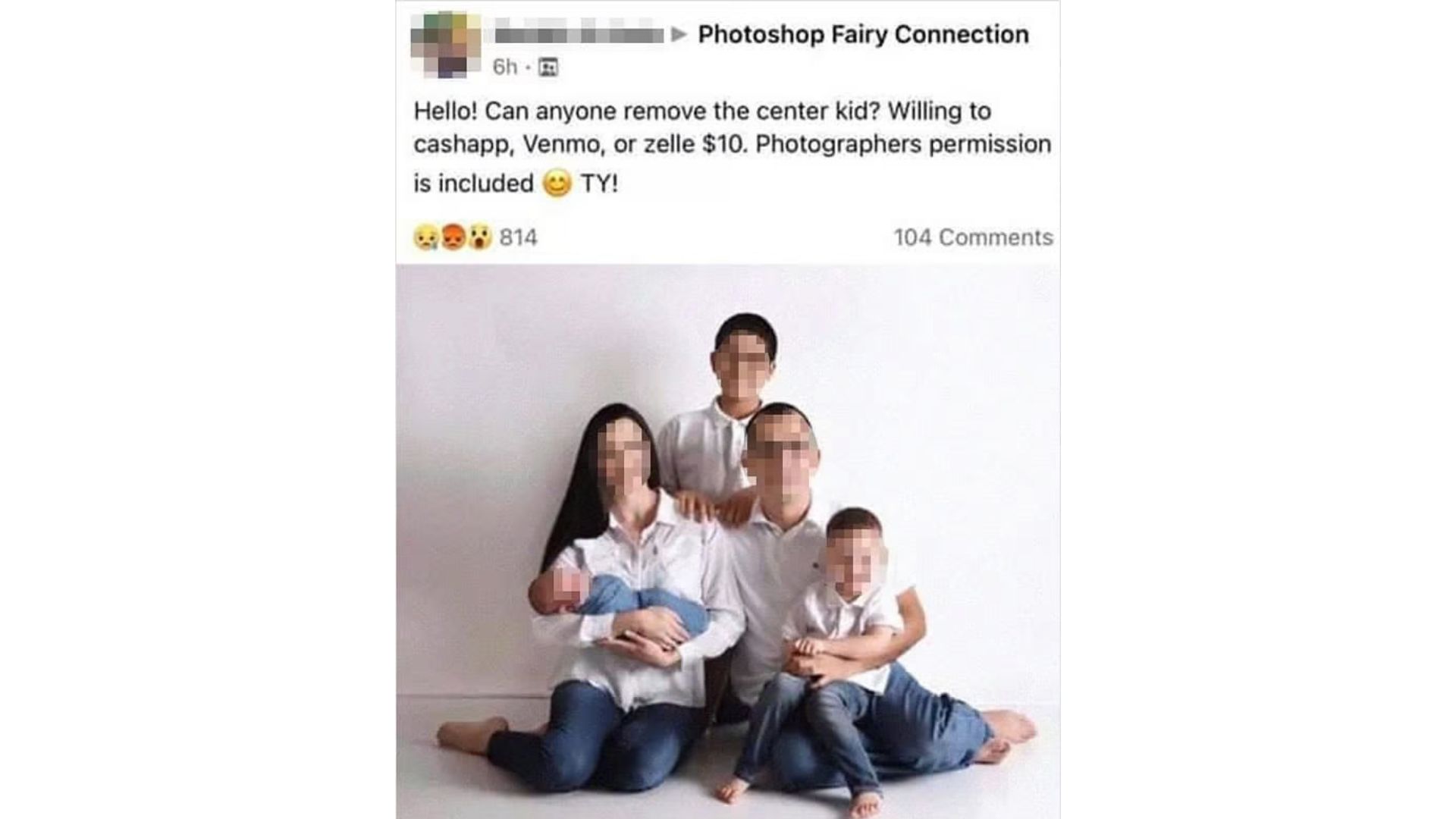 print de foto de família
