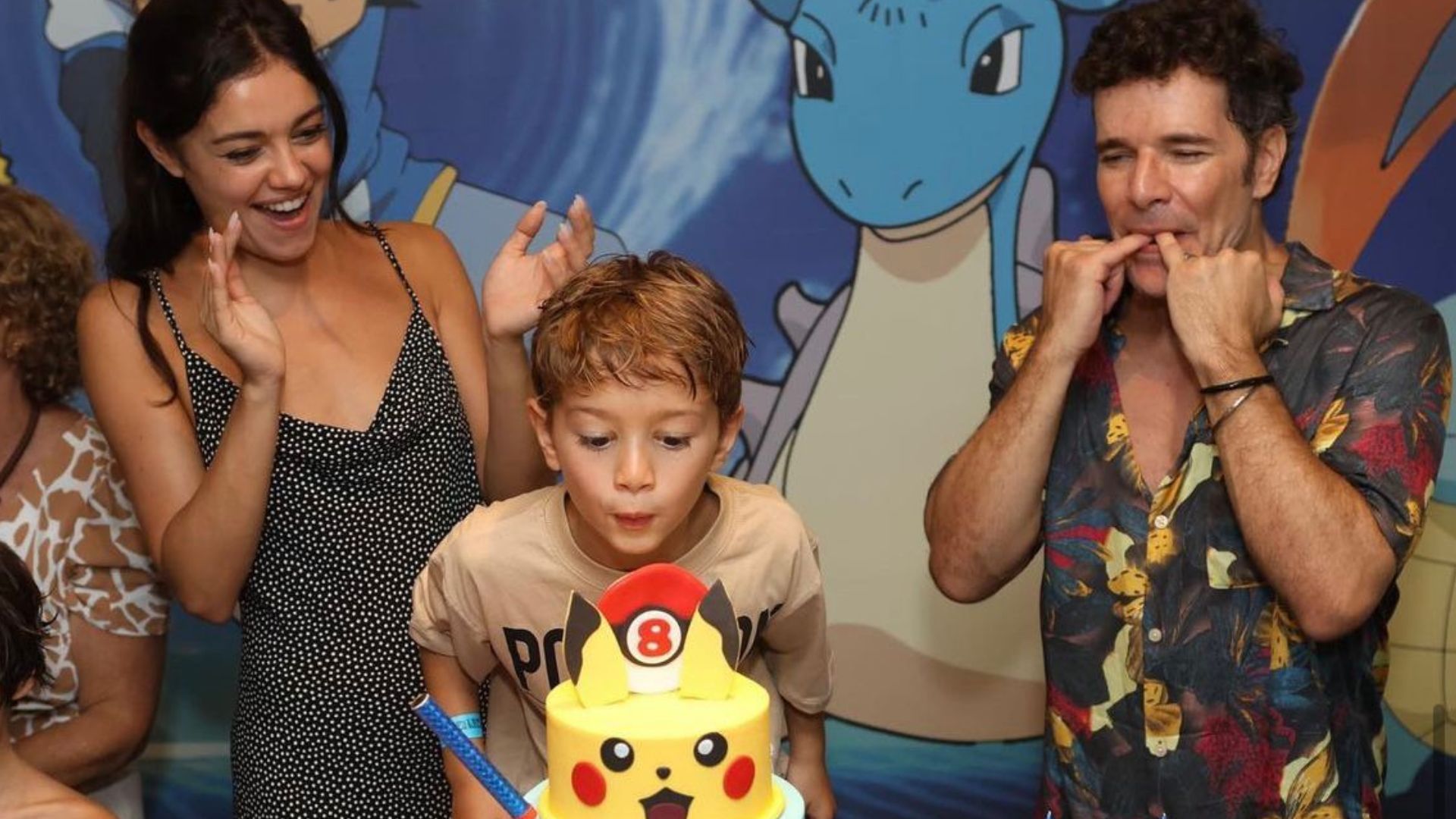 Sophie Charlotte e Daniel Oliveira em aniversário do filho