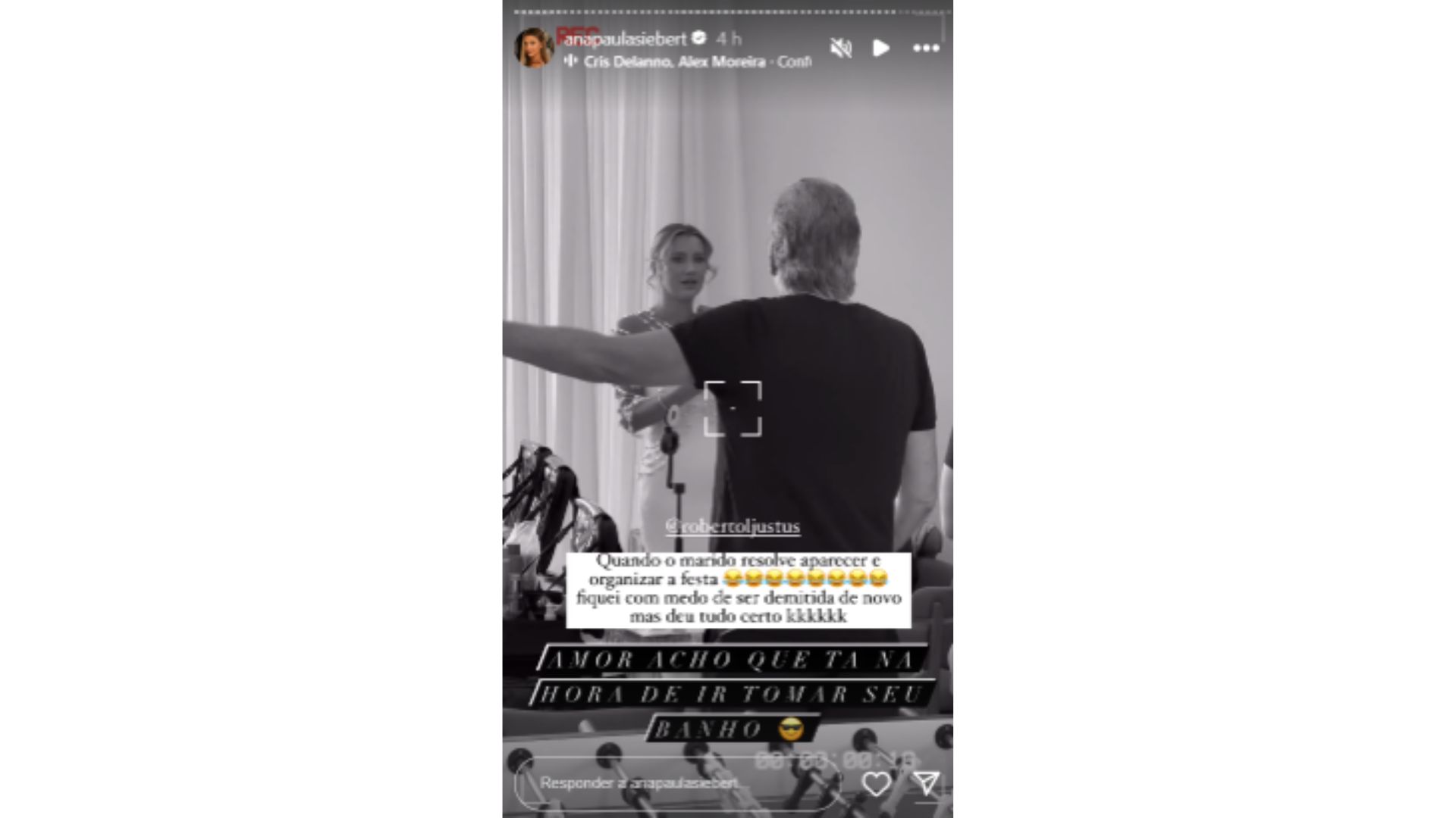 Roberto Justus dá bronca em Ana Paula Siebert