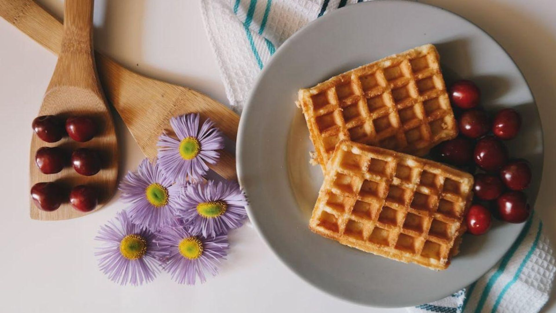 Waffle, café da manhã