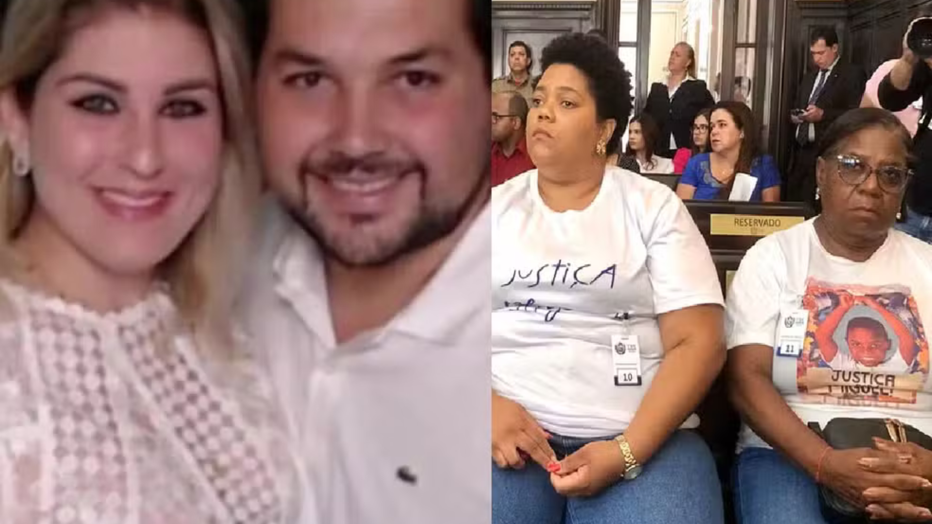 Família de Miguel e patrões