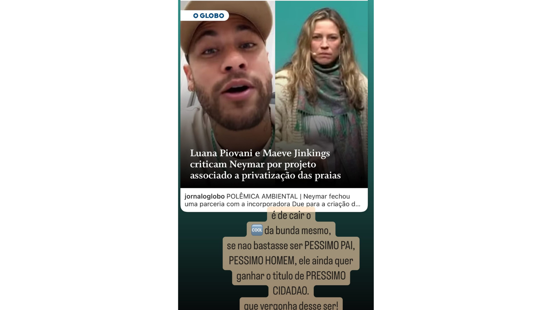 Luana Piovani critica Neymar