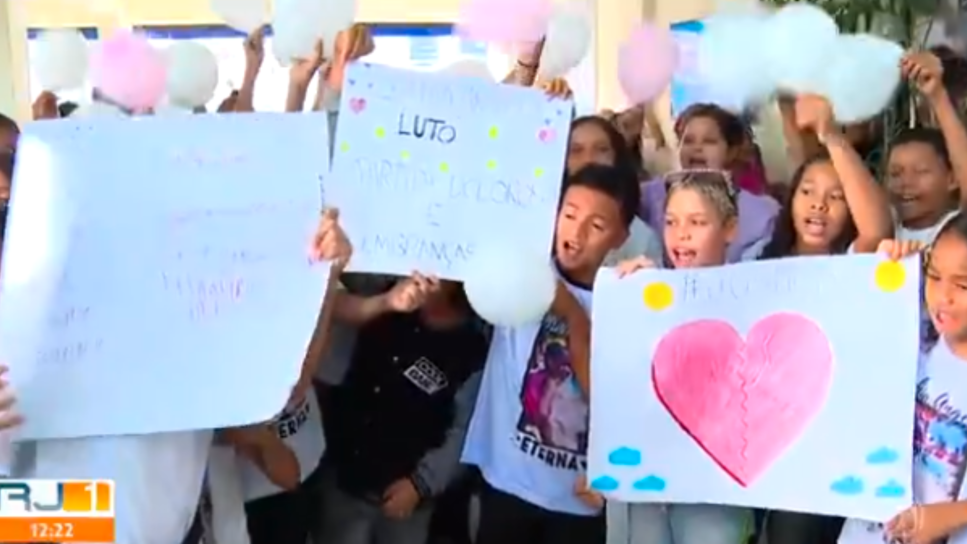 Homenagem a Sophia no velório