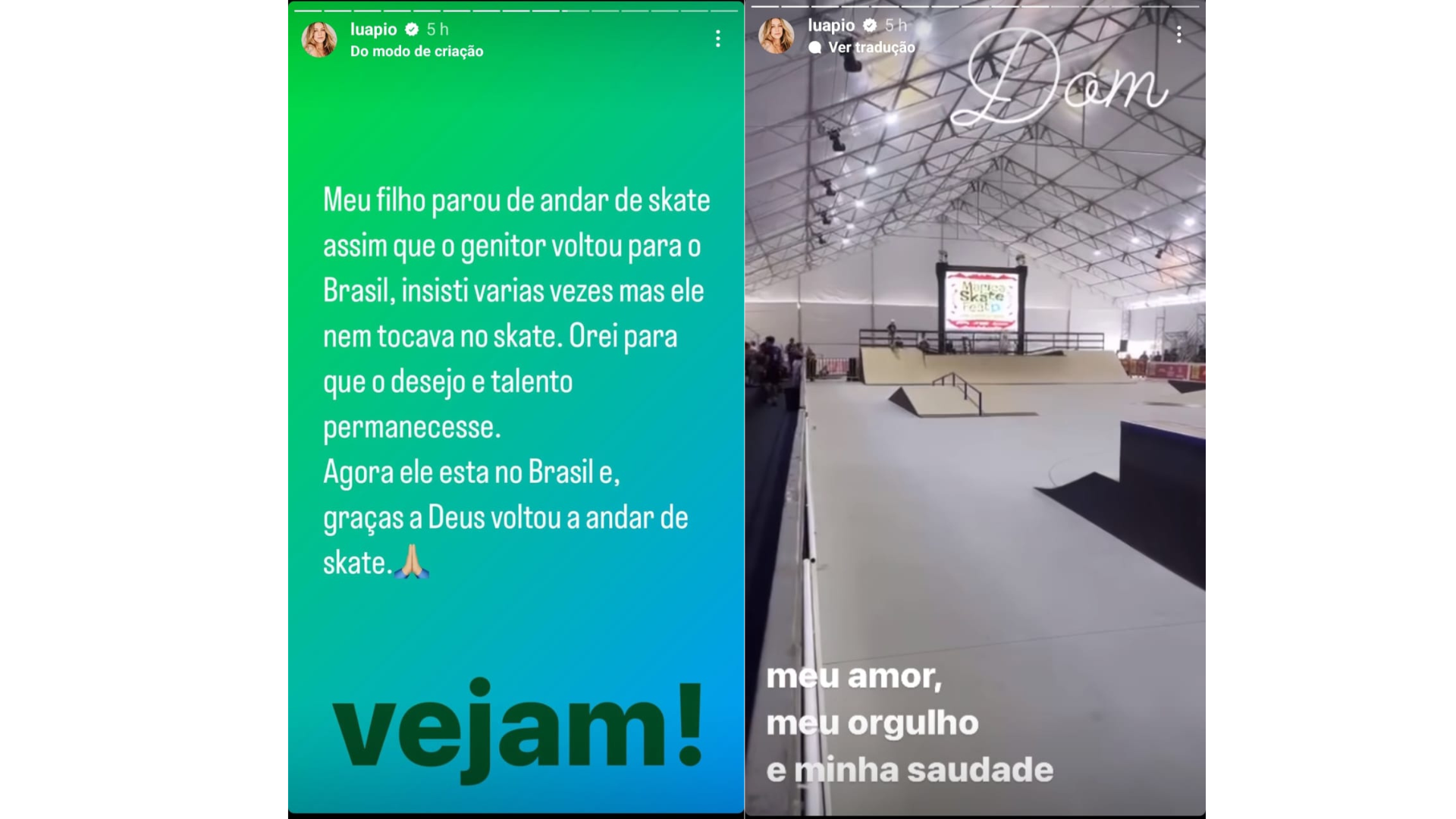 Luana Piovani nos stories