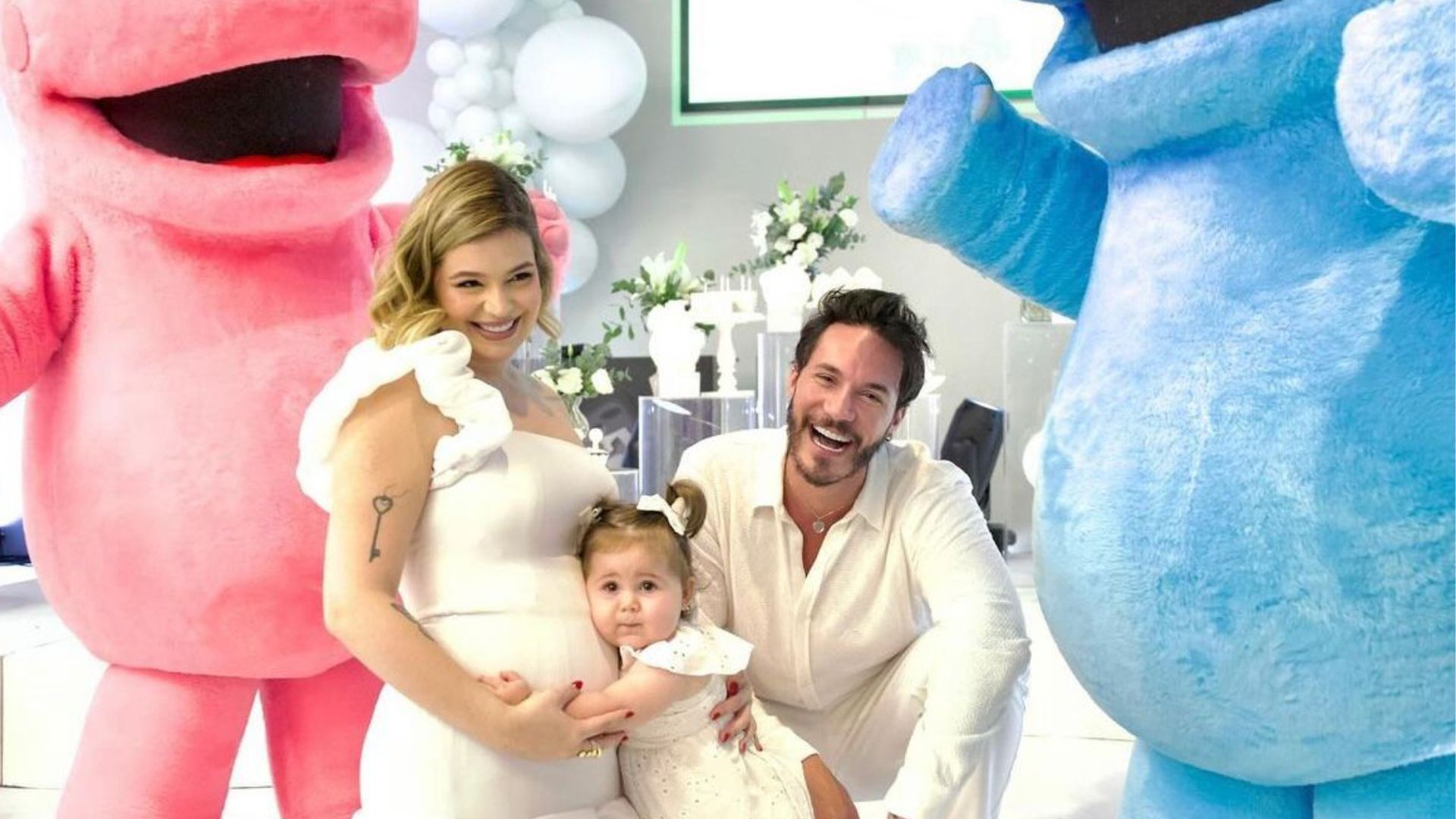 Família pousando para foto