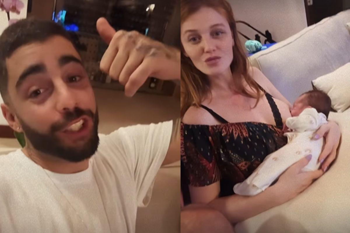 Cintia Dicker e Pedro Scooby comemoram saída da filha da UTI