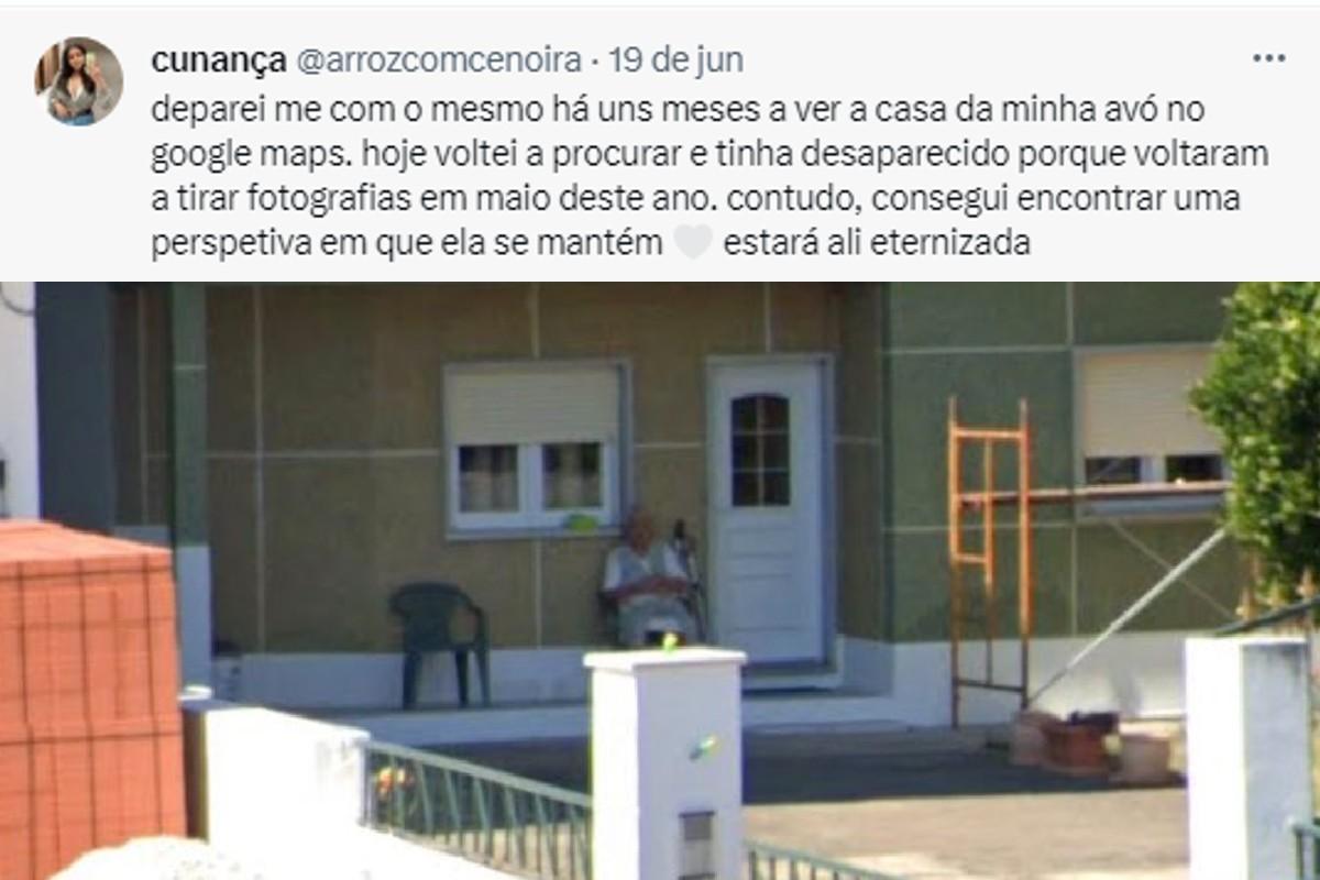 Usuária de Twitter relata que encontrou foto de avó falecida em Google Maps/Street View.