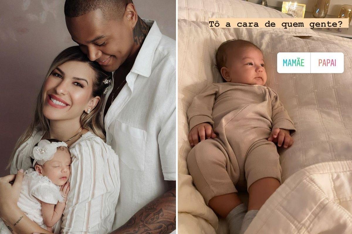 Lore Improta perguntou aos fãs sobre a semelhança da filha com os pais