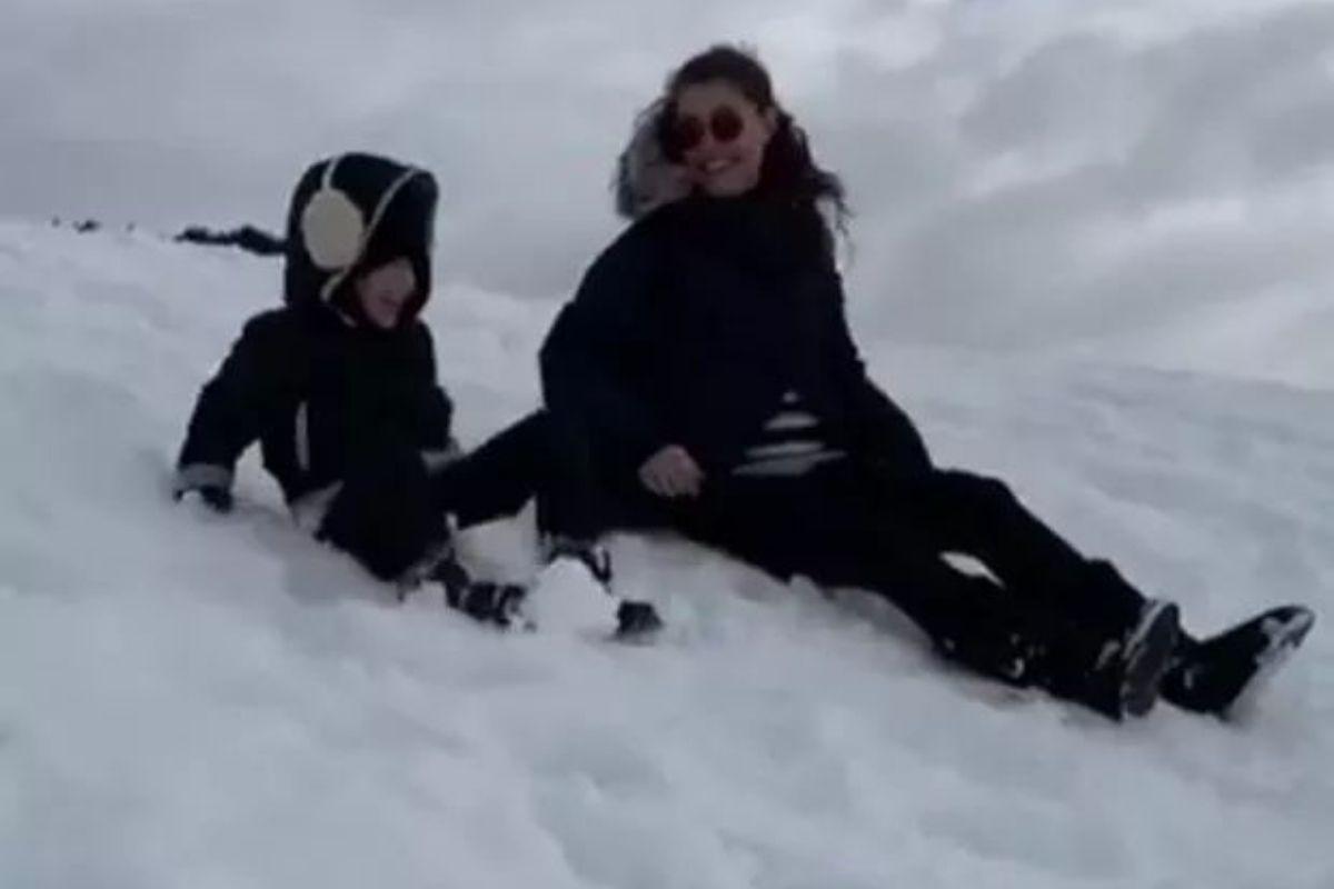 Alinne Moraes conta melhor reação do filho ao saber que ela gravaria filme com Mauro Lima