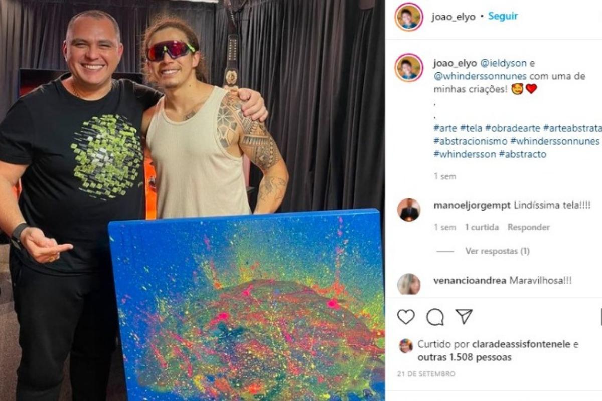 João Elyo deu de presente uma linda obra para Whindersson Nunes