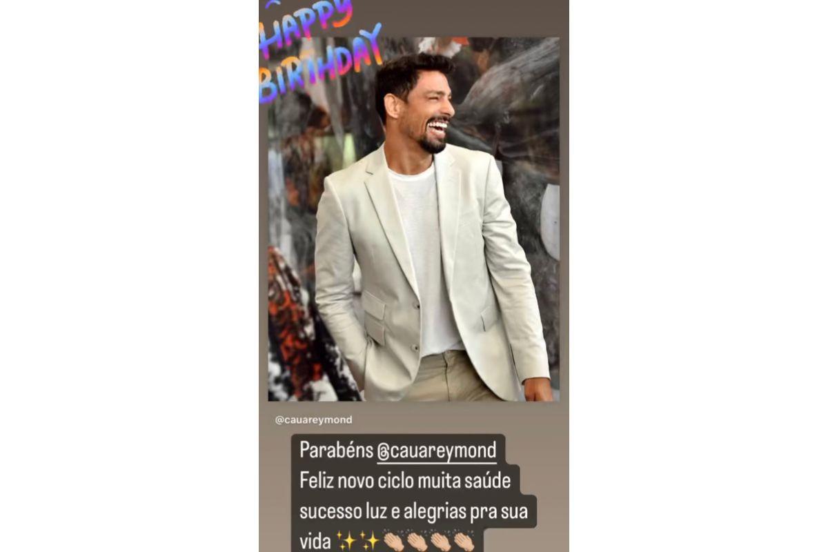 Grazi usou os stories para mandar a mensagem