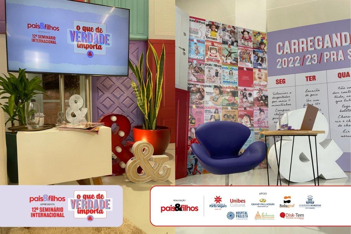 Confira a decoração linda do 12º Seminário Internacional Pais&Filhos - O Que De Verdade Importa