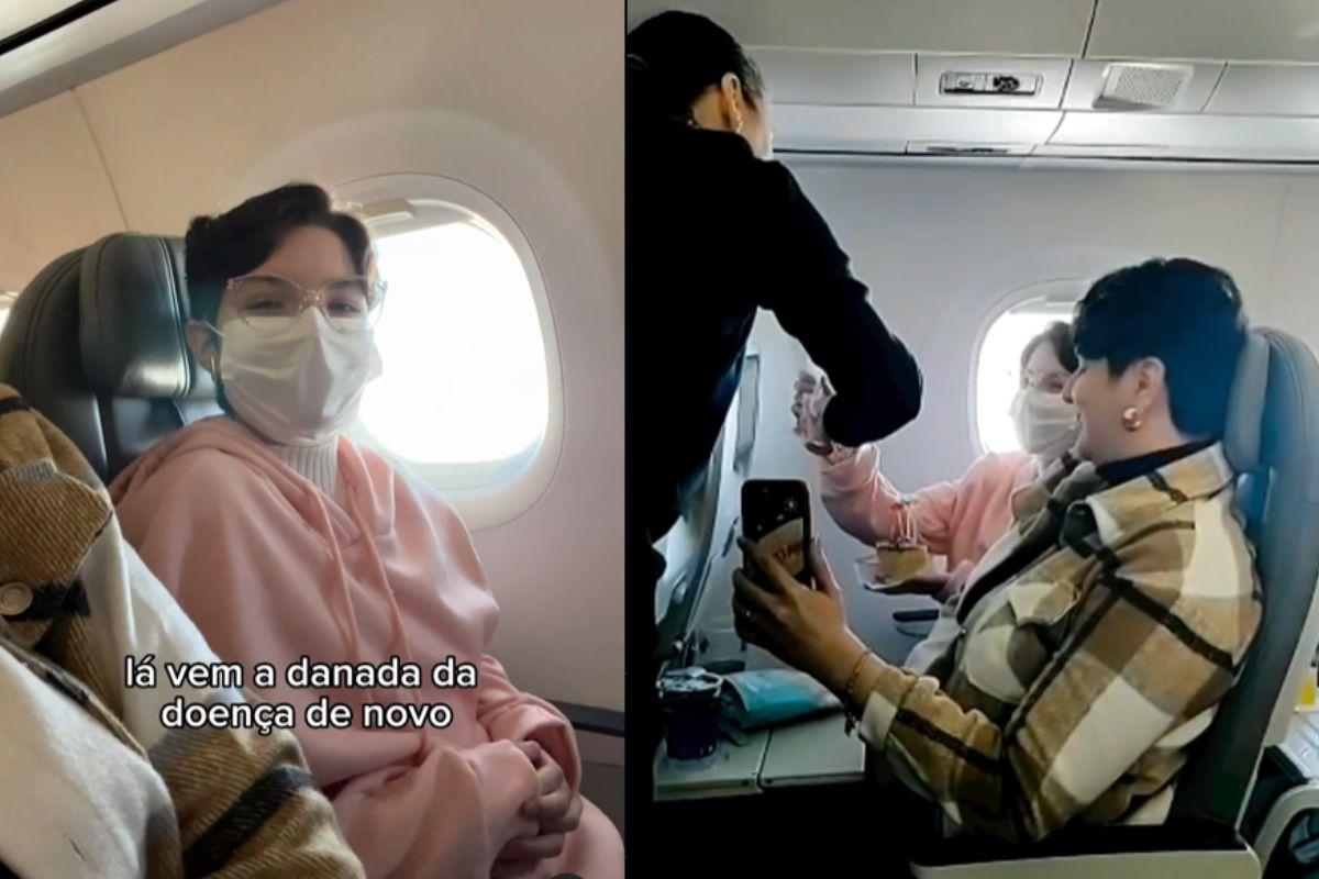 Giovanna viajou pela primeira vez com a mãe um ano após transplante