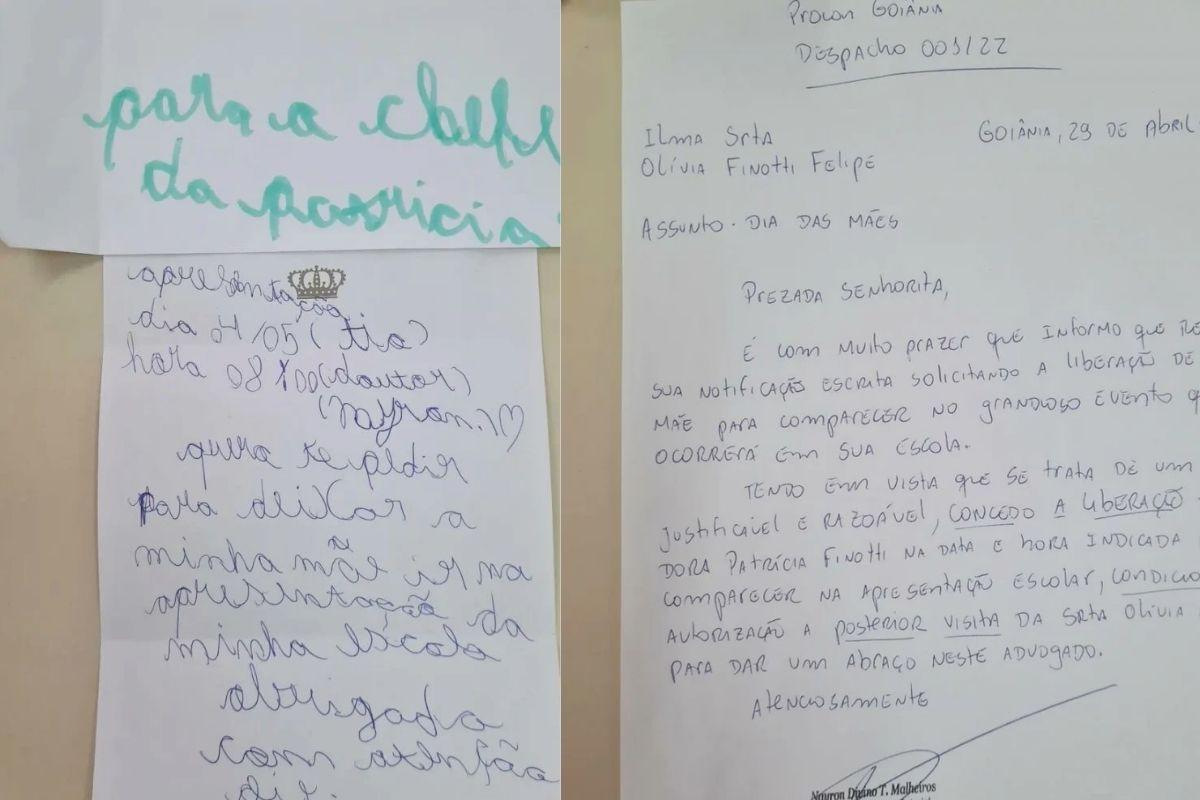 O chefe aceitou o pedido da criança