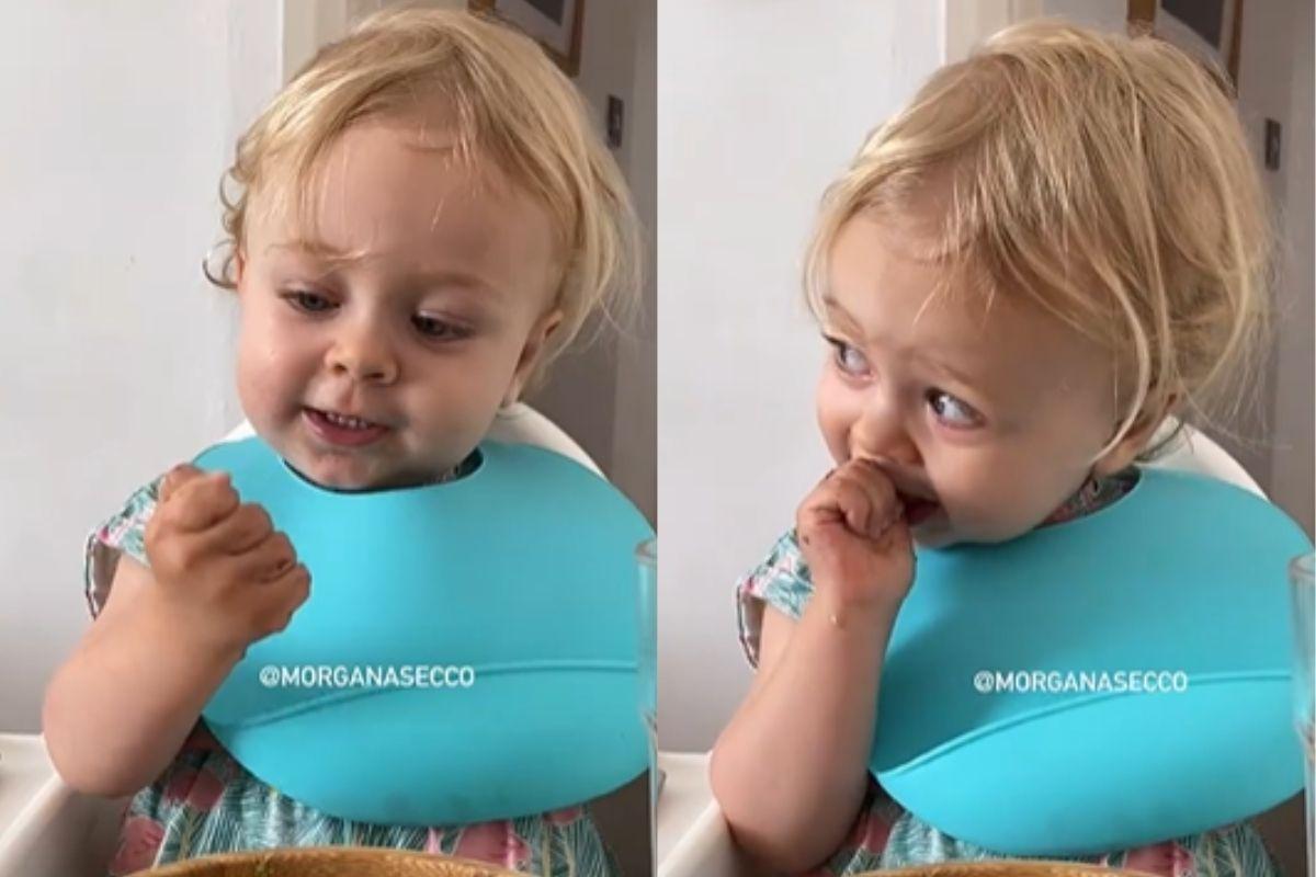 Alice teve o primeiro dia de aula na creche