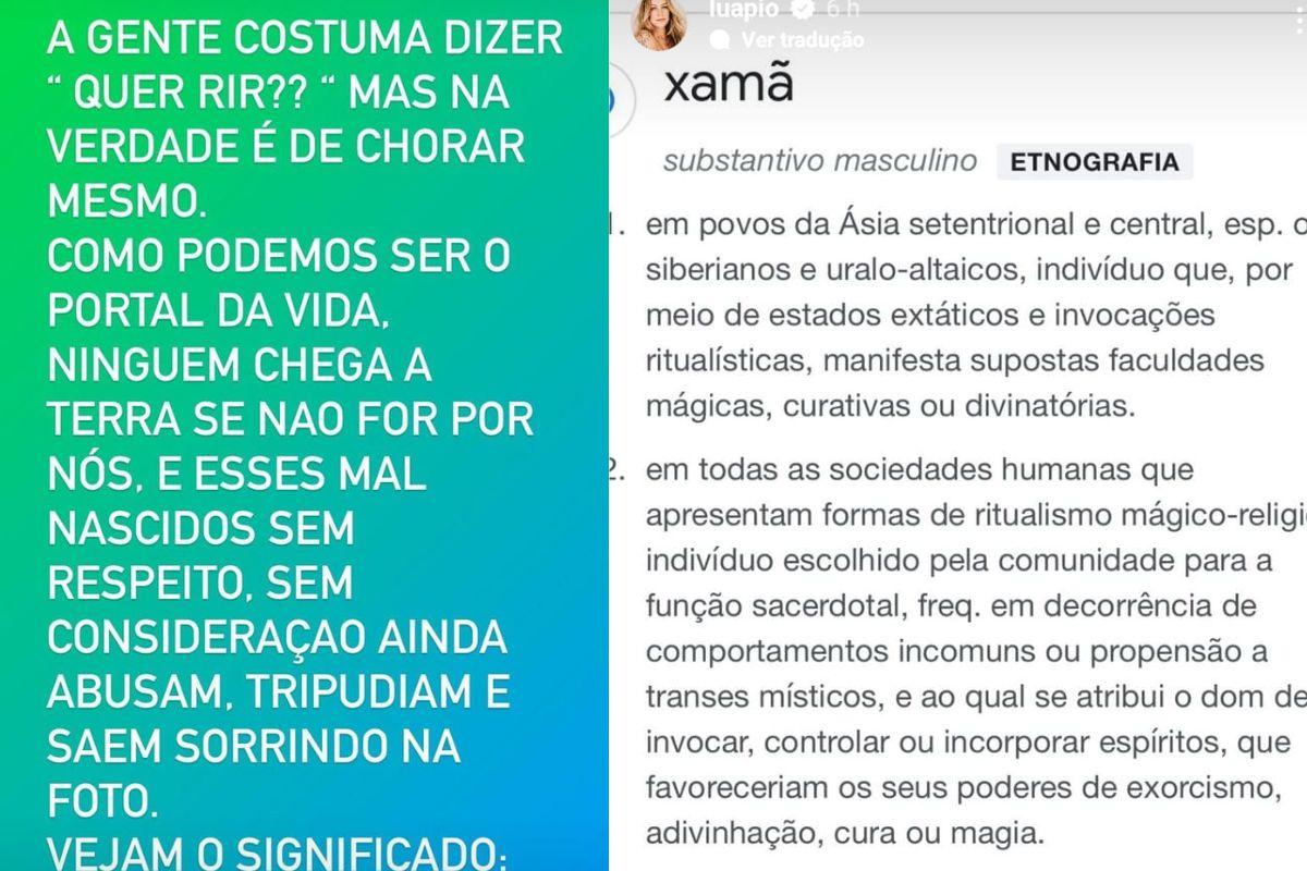 Luana Piovani faz criticas ao cantor Xamã por ausência na vida da filha