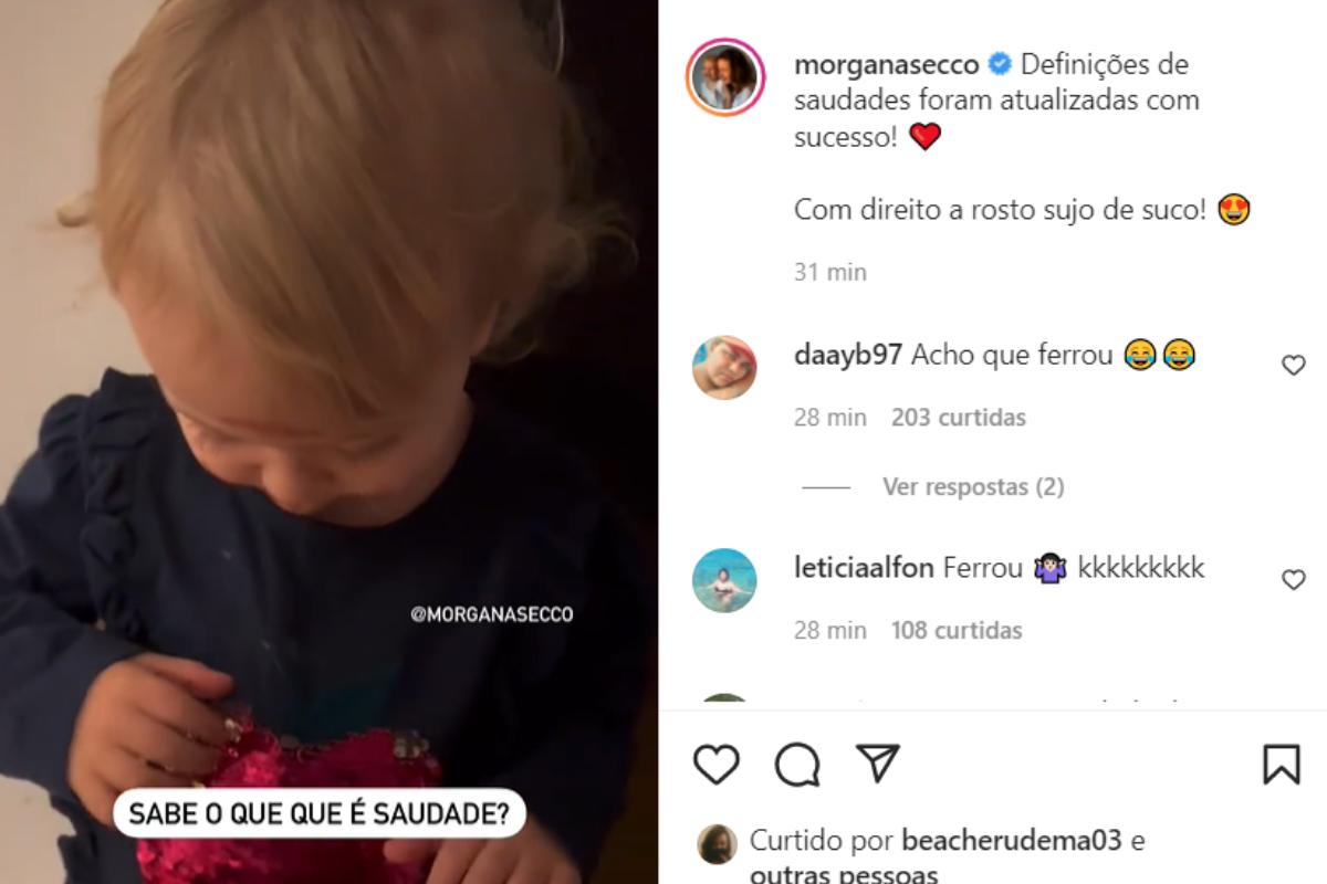 Alice explicou para mãe o verdadeiro significado de saudade