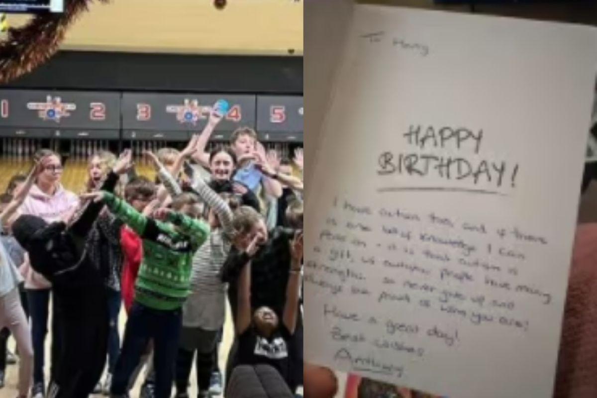 Menino autista ganha aniversário surpresa de estranhos