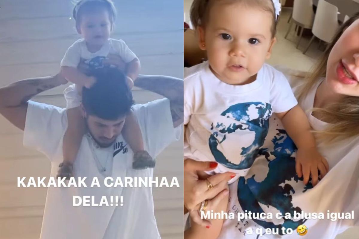 Virginia aparece nos stories com a mesma roupa da filha Maria Alice e ela mesmo brinca com a escolha dos looks
