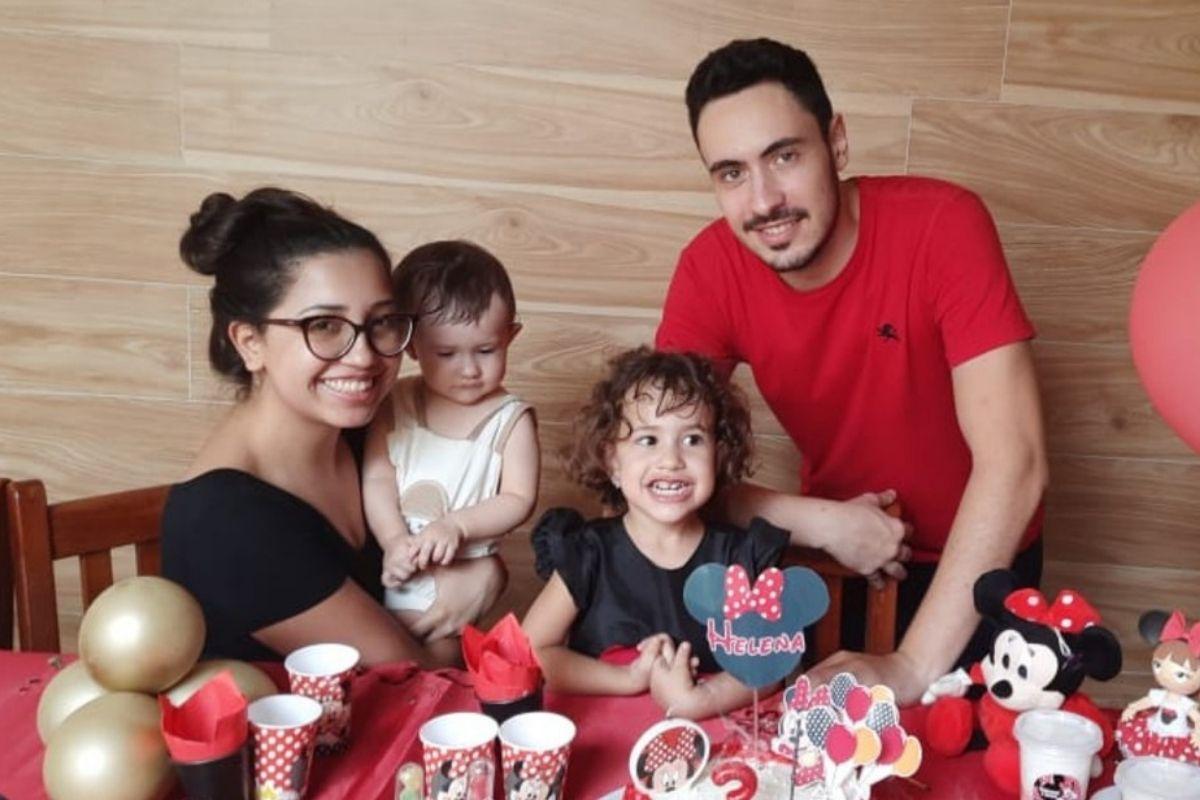 A família comemorou o aniversário no dia seguinte